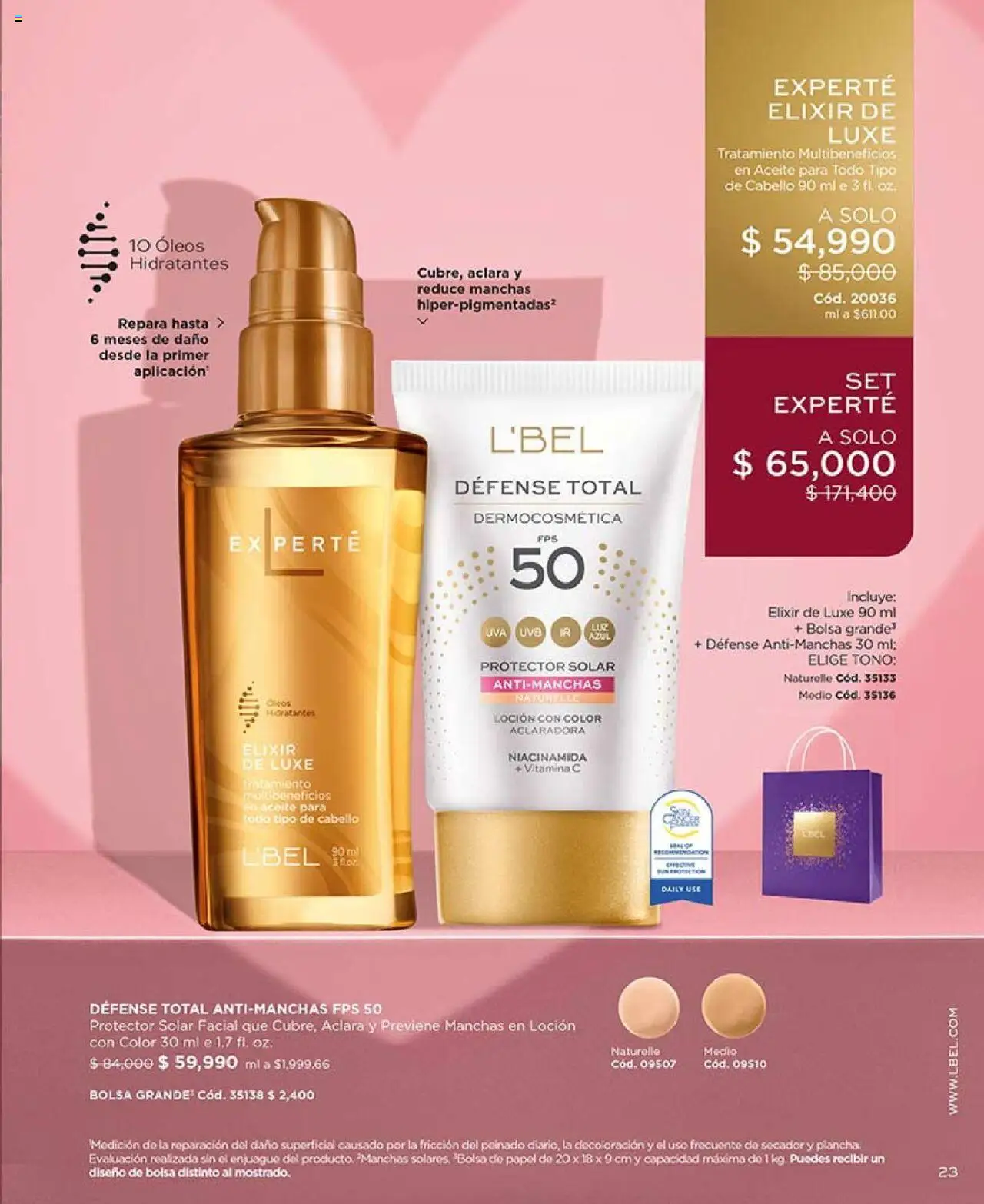 L'Bel revista - valida desde el 29.07.2025 | Página: 23 | Productos: Plancha, Loción, Protector solar, Aceite