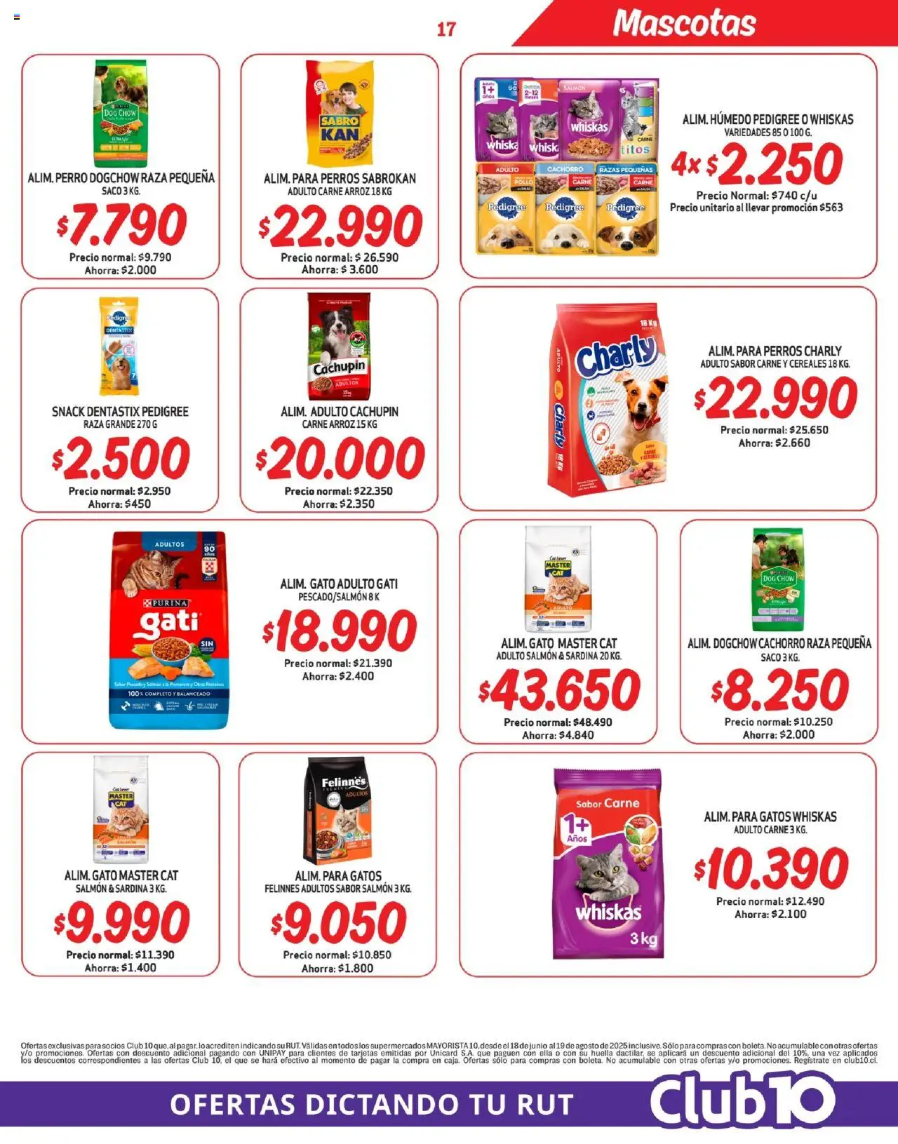Mayorista 10 Ofertas │ válido desde el 17.08.2025 | Página: 17 | Productos: Pollo, Arroz, Pescado, Cereales