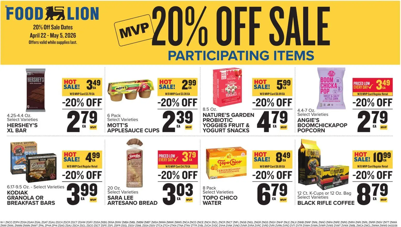 Food Lion Weekly Ad - valid from 22.04.2026 | Page: 16 | Products: Corn, Yogurt, Bag, Kettle