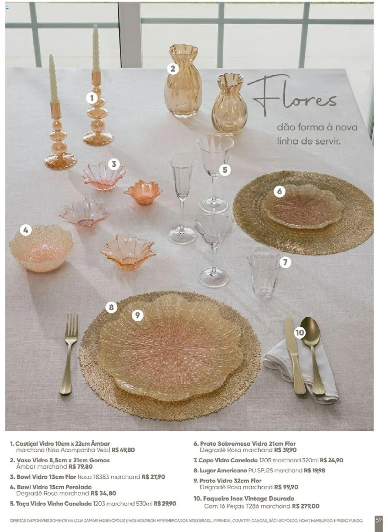 Zaffari Folheto - válido de 09.06.2025 | Página: 59 | Produtos: Flores, Vaso, Vinho, Bourbon