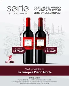 Vista previa de La Europea catálogo Rioja, nuevo folleto de la tienda, válido en México a partir del 28.11.2025