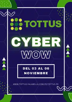 Vista previa de folleto Tottus - Cyber Wow de la Tottus válido desde 03.11.2025