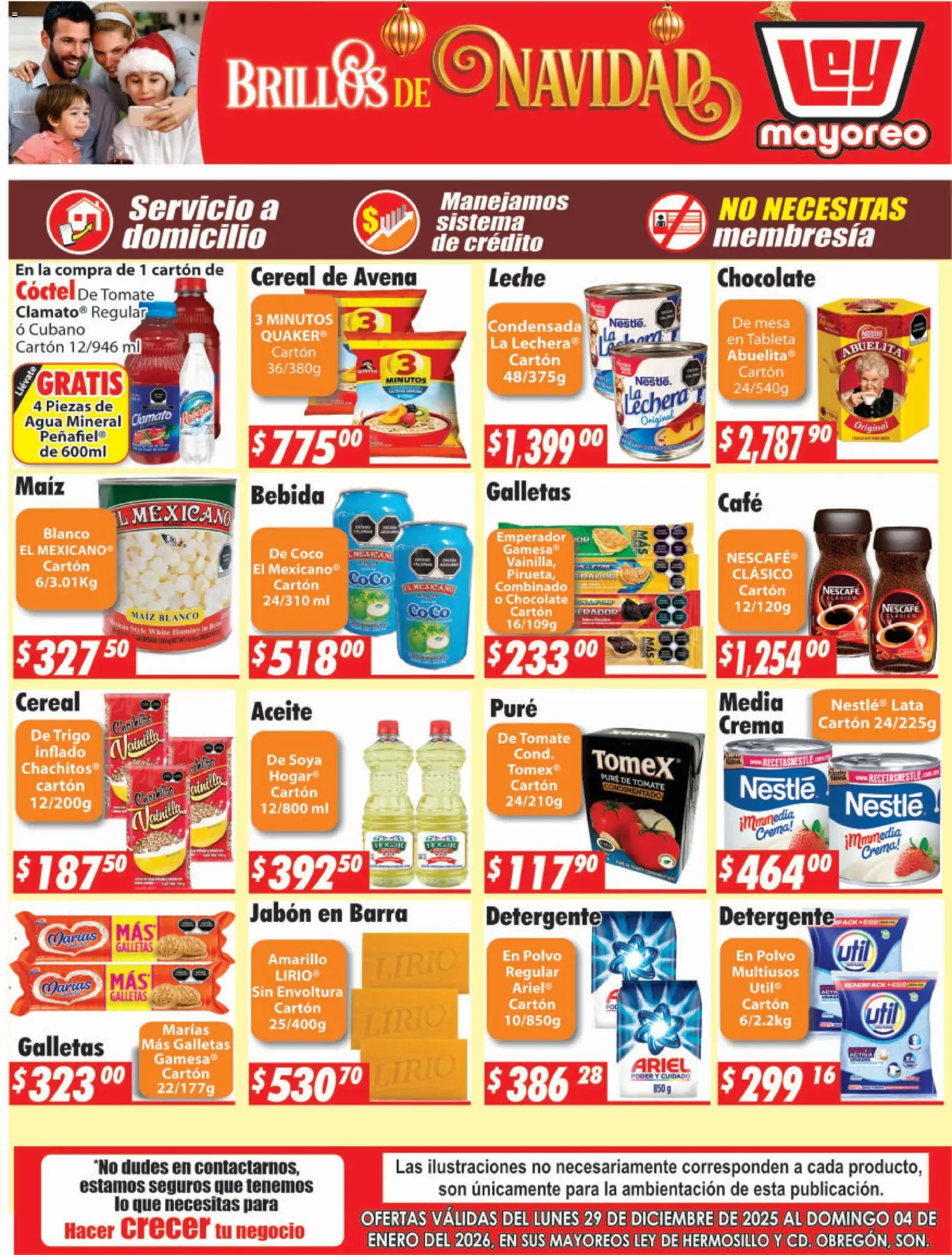 Nuevas ofertas de Casa Ley válidas en toda la República Mexicana desde el 29.12.2025. ¡Encuentra las mejores ofertas en Casa Ley folleto Hermosillo! | Página: 1 | Productos: Maíz, Tomate, Pure de Tomate, Mesa