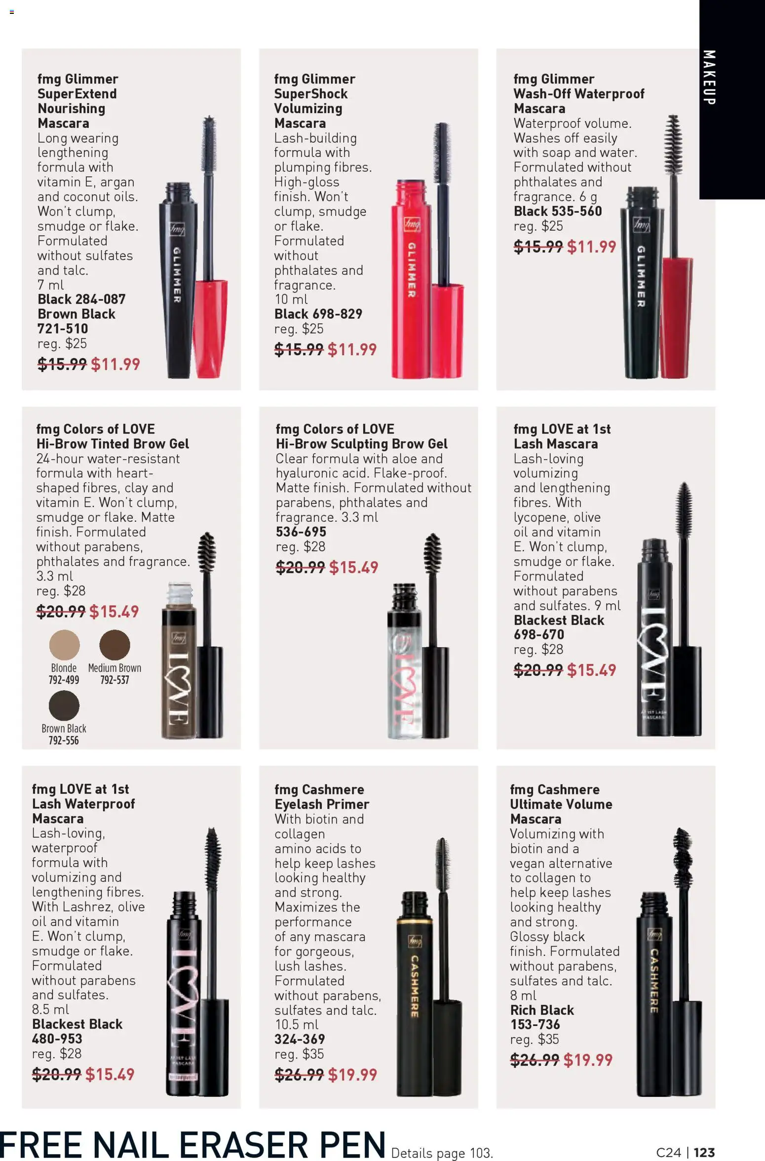 Avon flyer valid from 20.11.2025 | Page: 123 | Products: Mascara, Soap, Oil