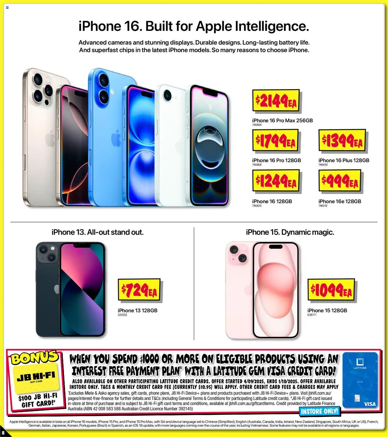 JB Hi-Fi catalogue - valid from 12.09.2025 | Page: 8 | Products: Gem, Phone, Device, Iphone
