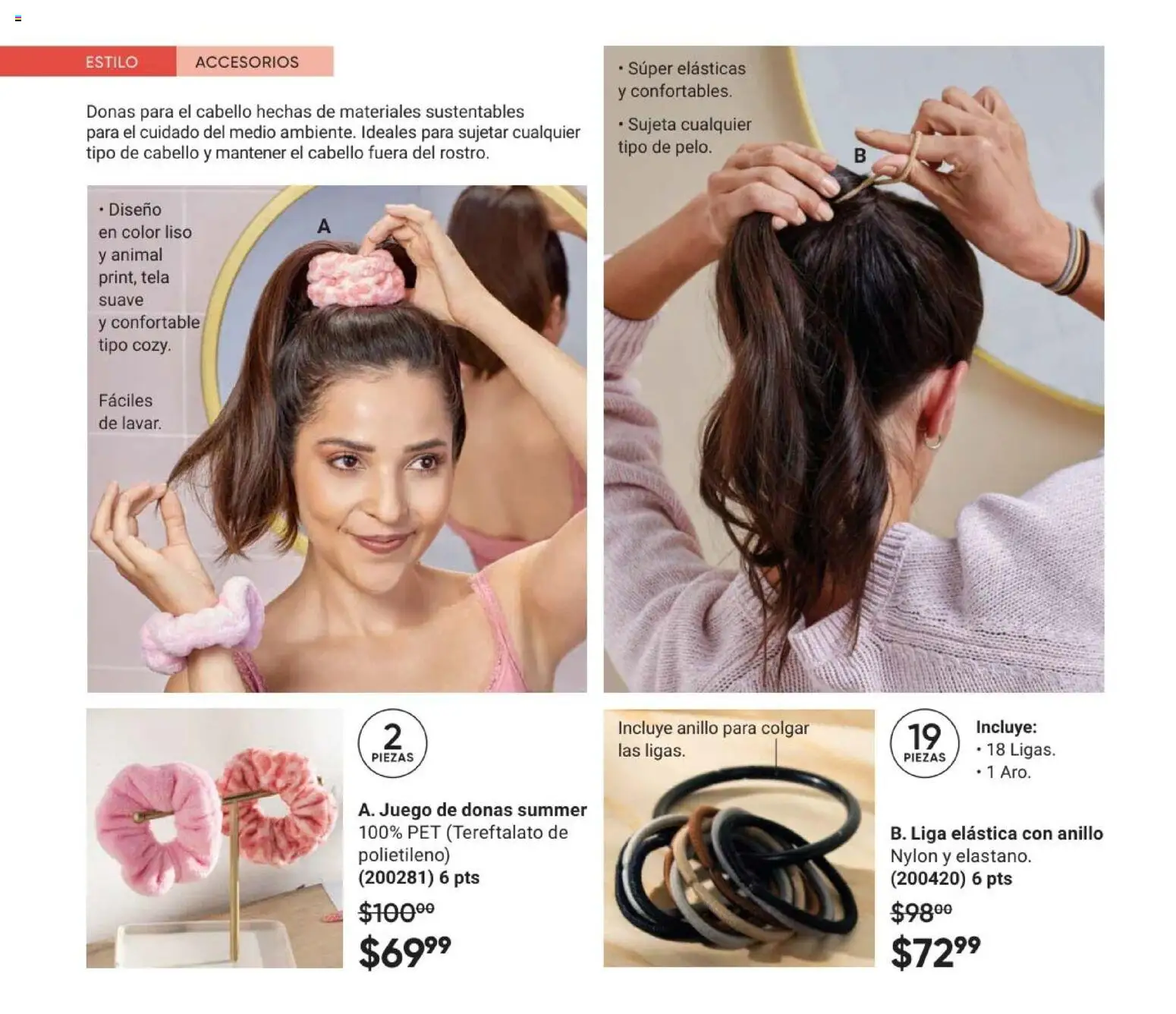 Nuevas ofertas de AVON válidas en toda la República Mexicana desde el 02.04.2026. ¡Encuentra las mejores ofertas en AVON Casa & Estilo 6 2026! | Página: 134 | Productos: Juego, Anillo, Liga