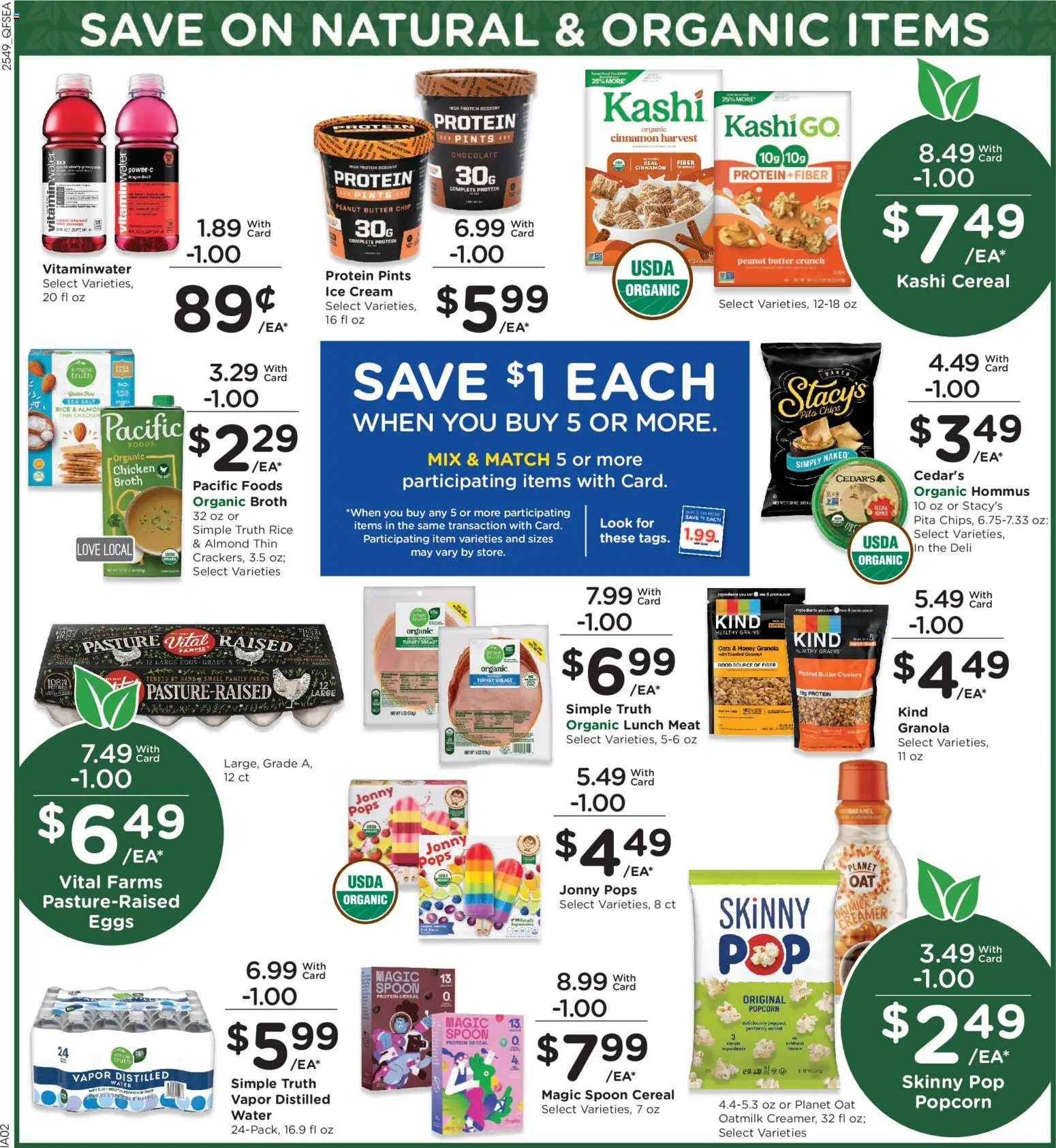 QFC Weekly Ad - WA - valid from 07.01.2026 | Page: 5 | Products: Chocolate, Cream, Ice cream, Water