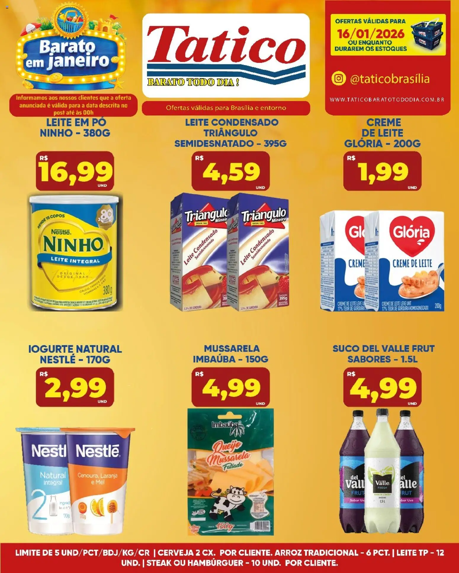 Tatico Folheto - válido de 16.01.2026 | Página: 5 | Produtos: Ferro, Arroz, Mel, Copos