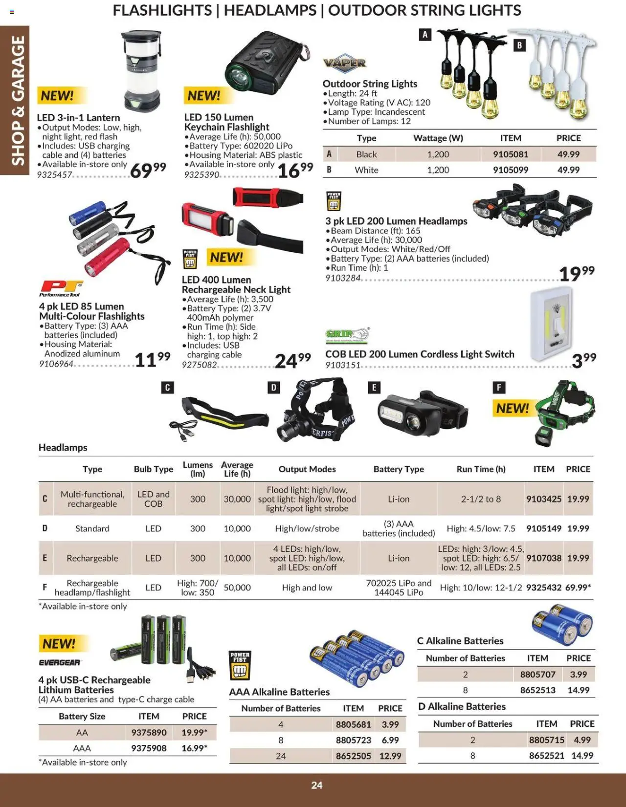 Princess Auto flyer valid from 16.04.2025 | Page: 26 | Products: Cable, Battery, Lamp