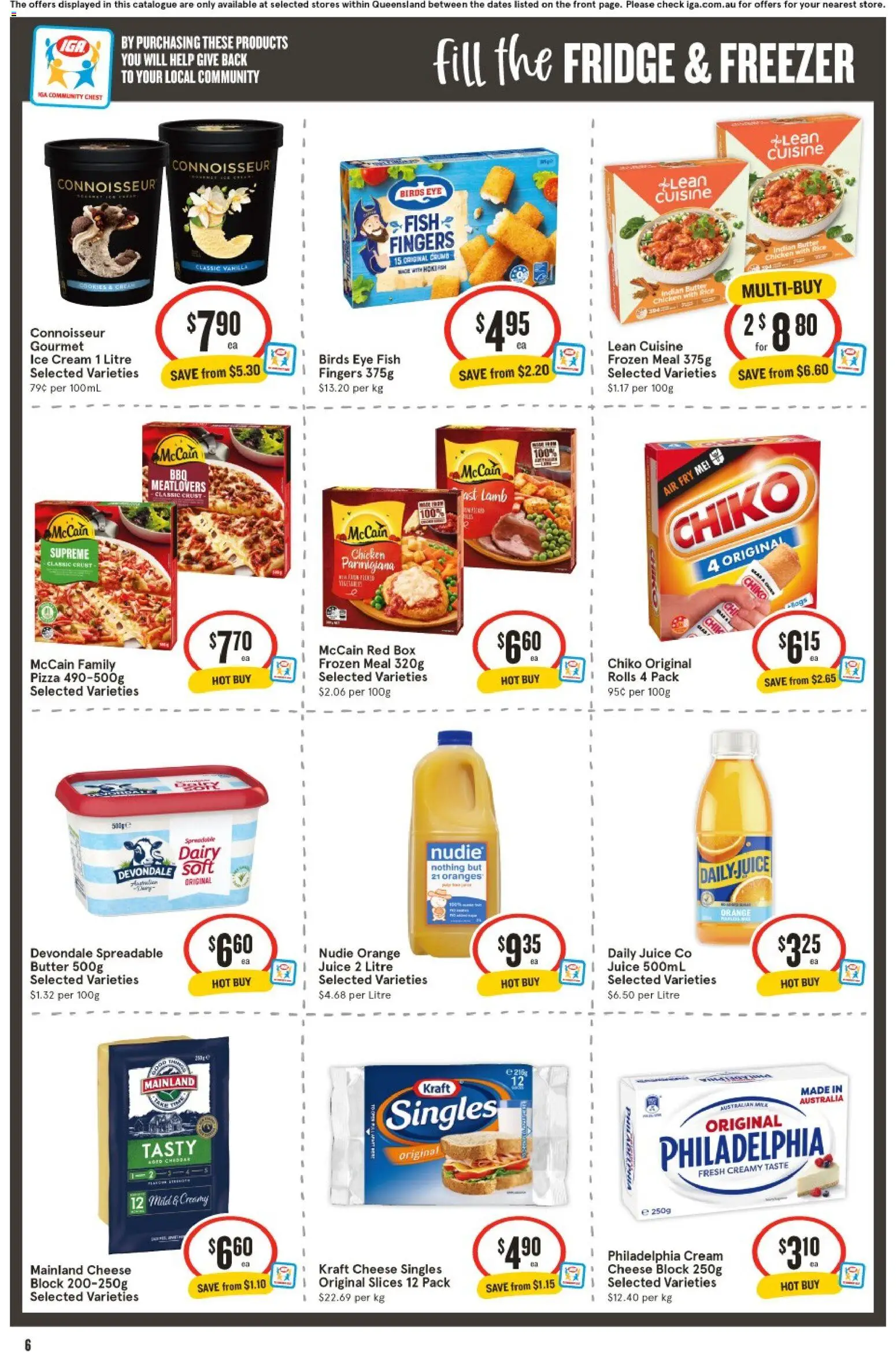 IGA catalogue - valid from 28.01.2026 | Page: 6 | Products: Box, Cheese, Chicken, Freezer