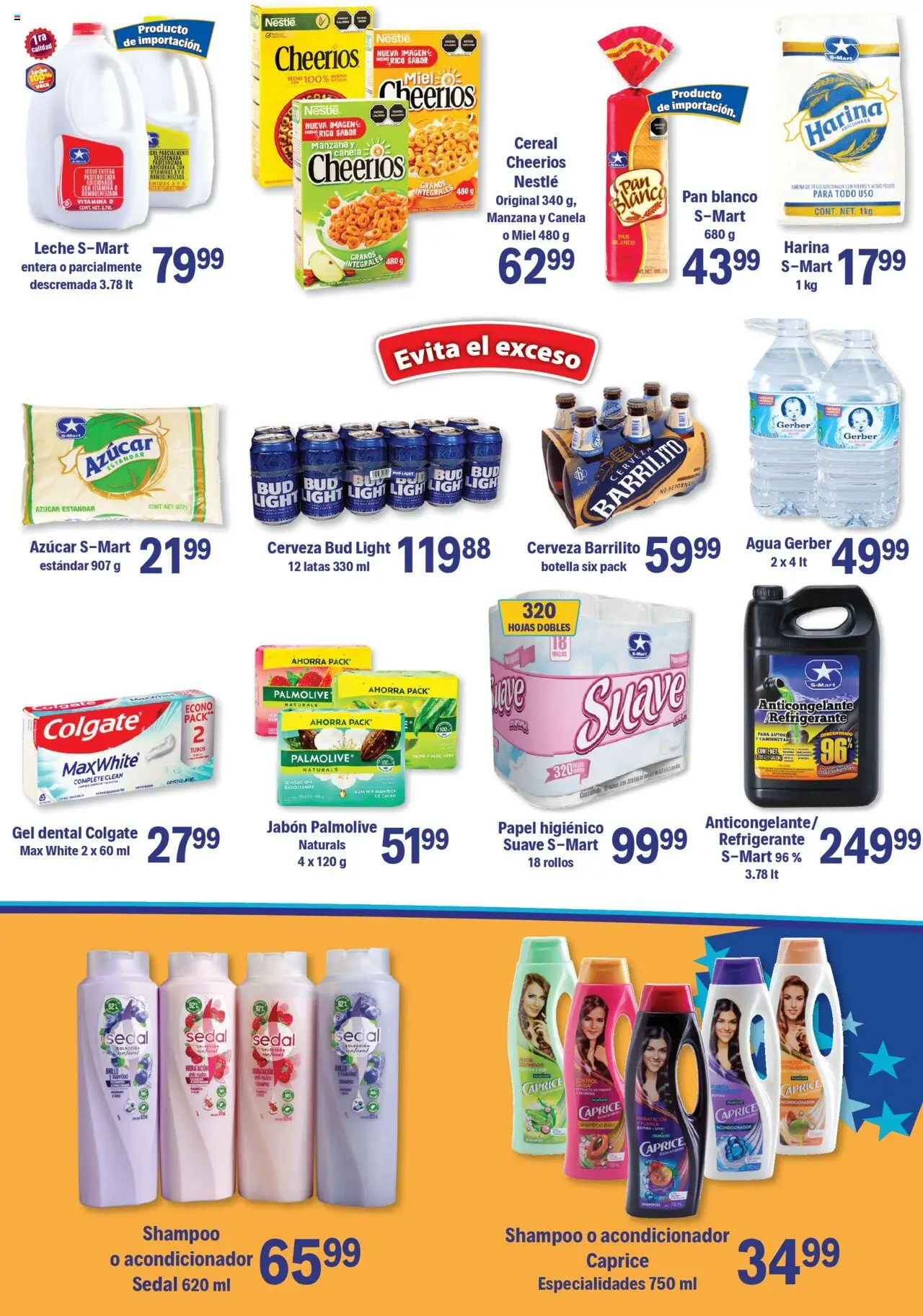 Nuevas ofertas de S-Mart válidas en toda la República Mexicana desde el 03.10.2025. ¡Encuentra las mejores ofertas en S-Mart - Folleto - Nuevo Laredo! | Página: 5 | Productos: Harina, Agua, Pan, Cacao