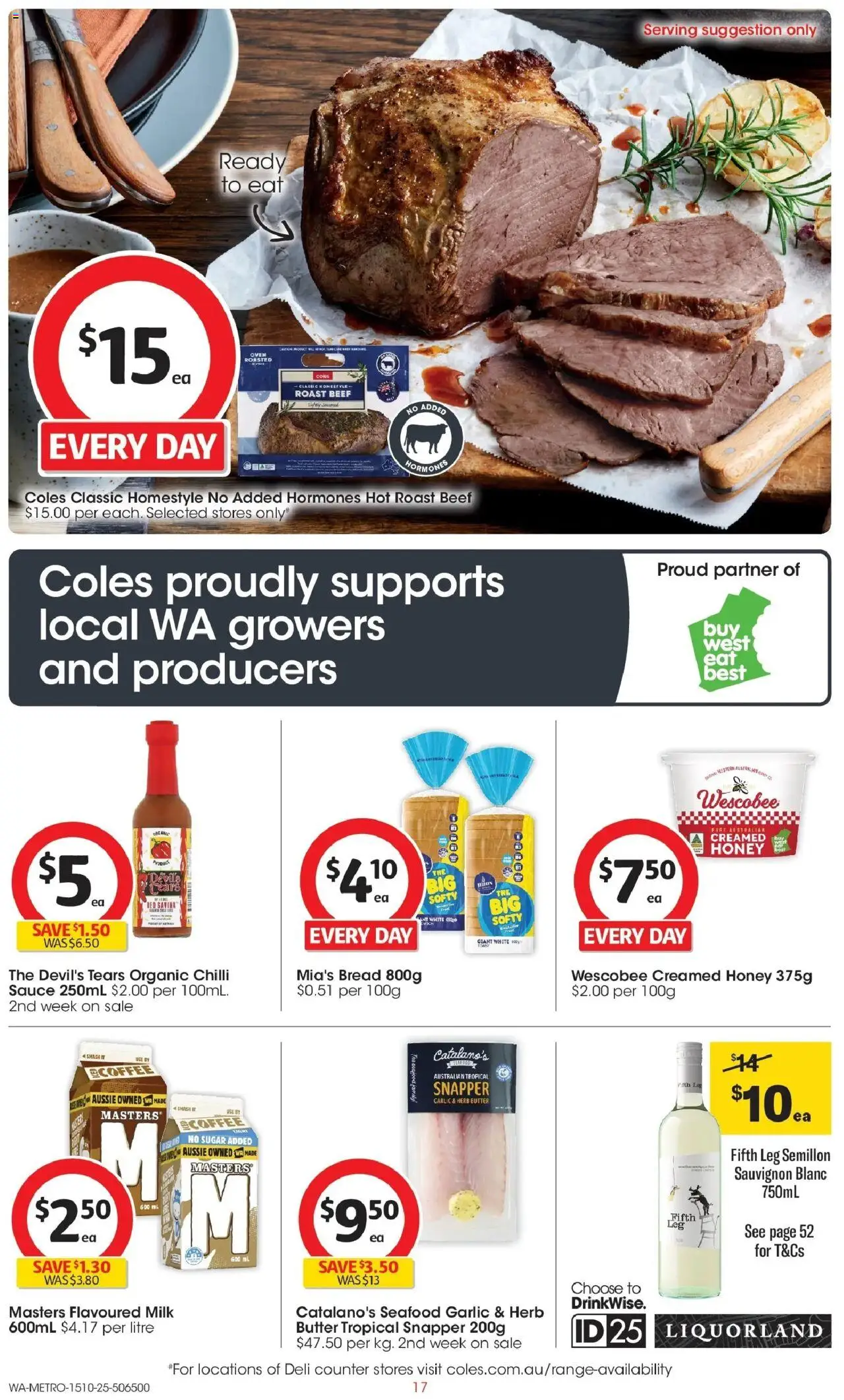 Coles catalogue - valid from 15.10.2025 | Page: 17 | Products: Sugar, Seafood, Garlic, Oven
