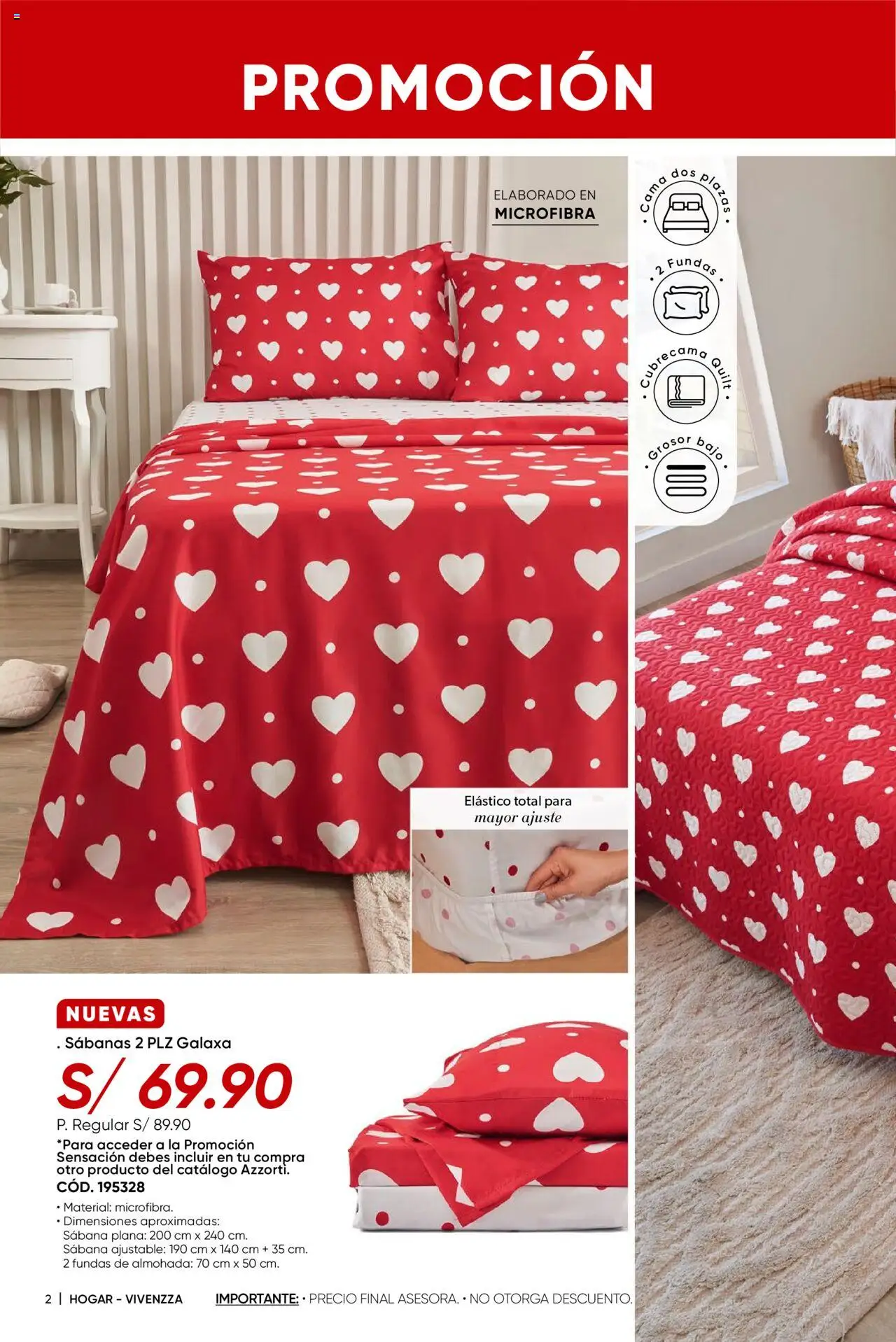 Catálogo Azzorti válido desde 28.07.2025 | Página: 4 | Productos: Cama, Almohada