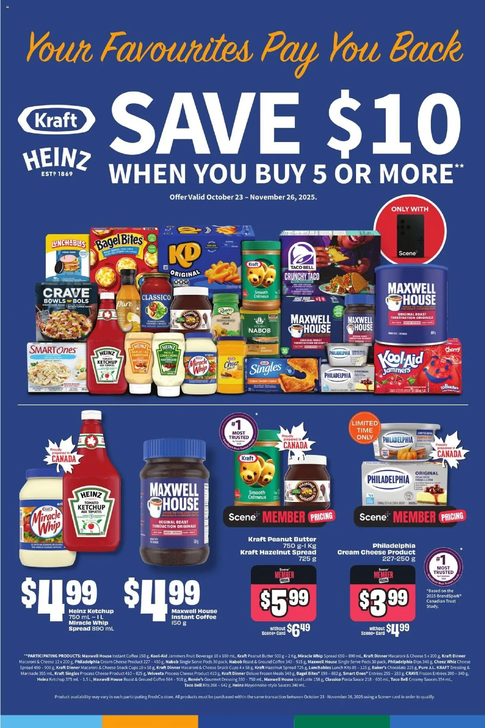 FreshCo flyer valid from 20.11.2025 | Page: 12 | Products: Ketchup, Cream, Butter, Coffee