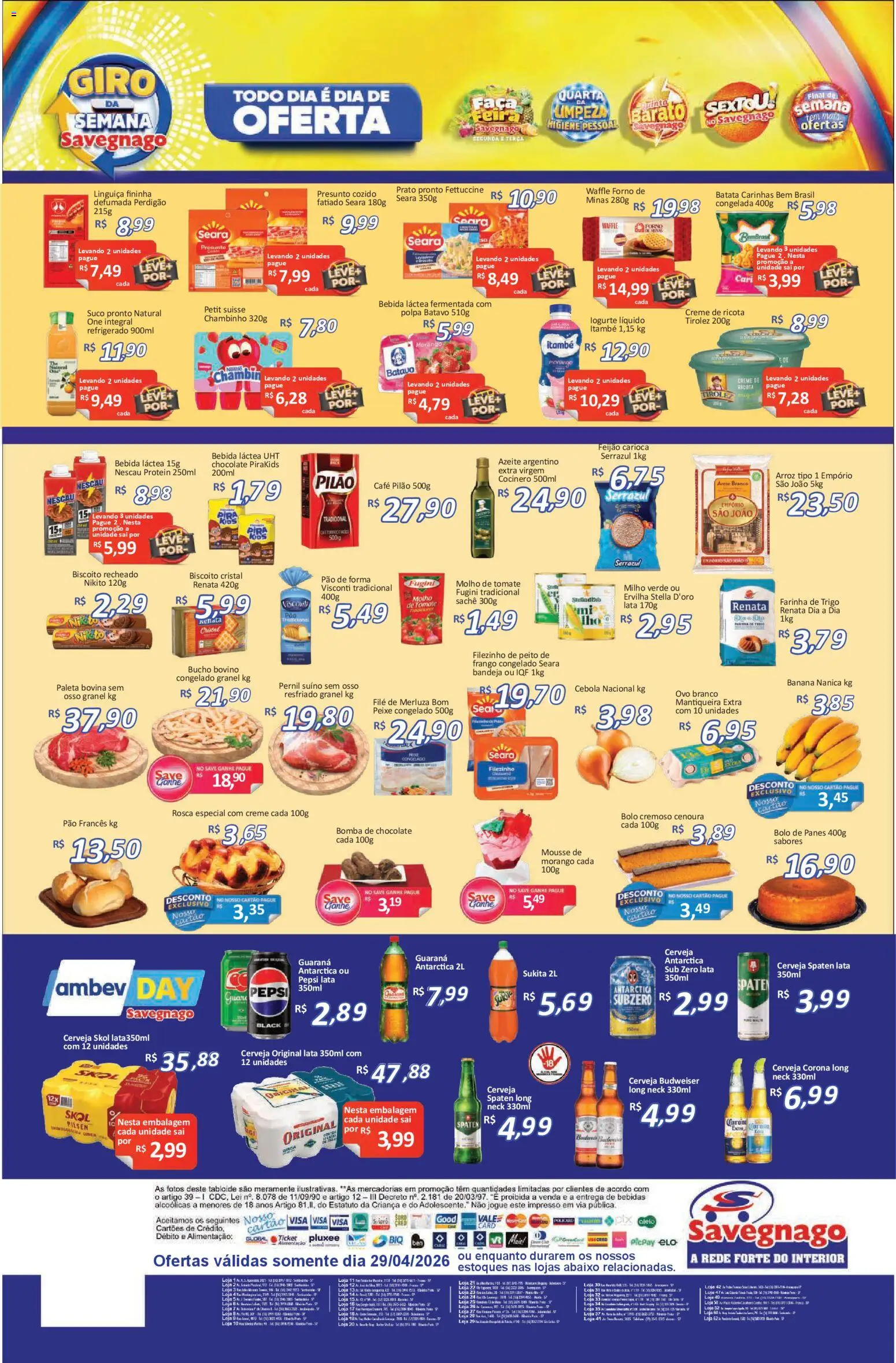 Savegnago Folheto - válido de 29.04.2026 | Página: 2 | Produtos: Forno, Café, Bolo, Azeite