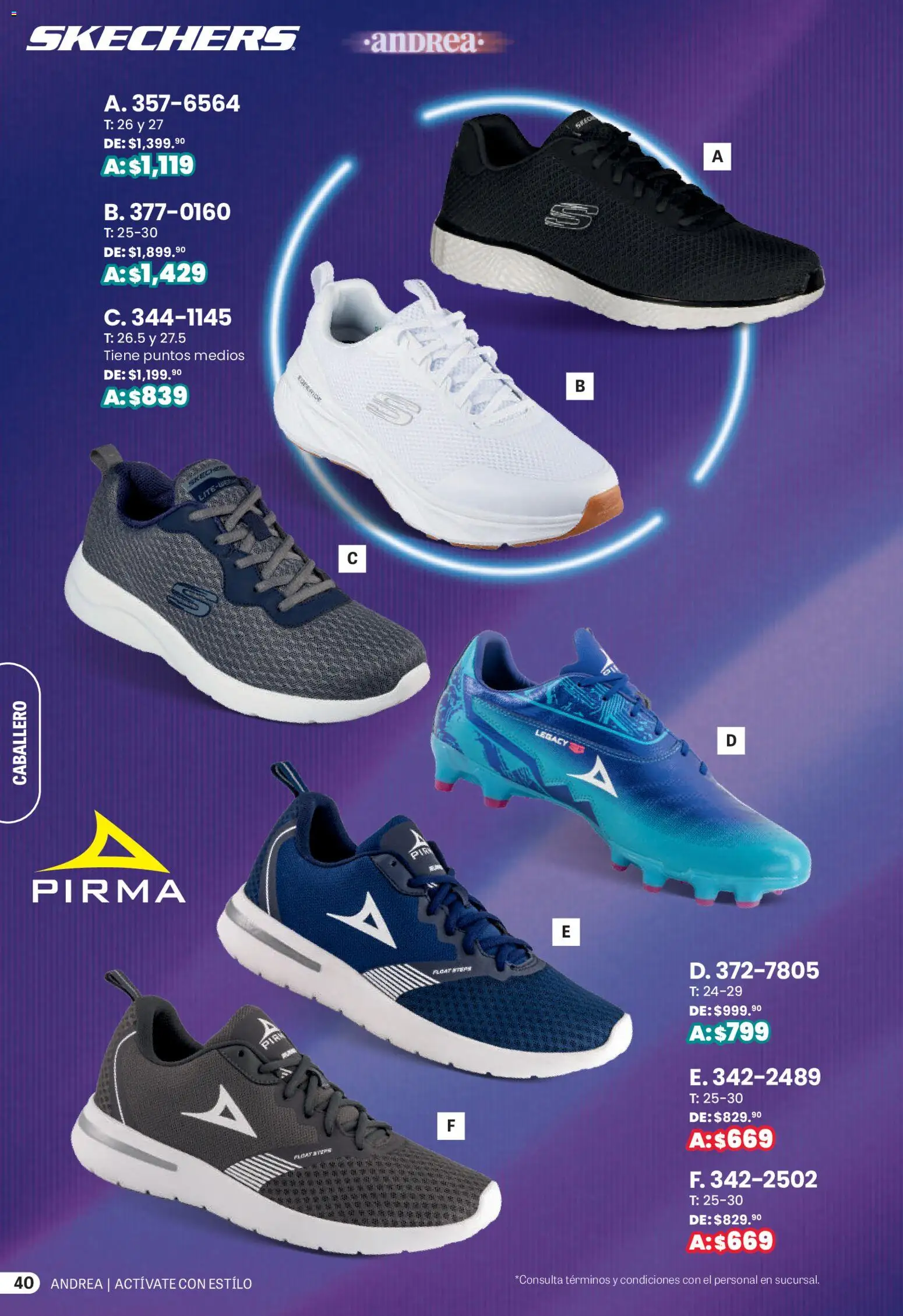 Nuevas ofertas de Andrea válidas en toda la República Mexicana desde el 01.03.2026. ¡Encuentra las mejores ofertas en Andrea catálogo Actívate con estillo! | Página: 40