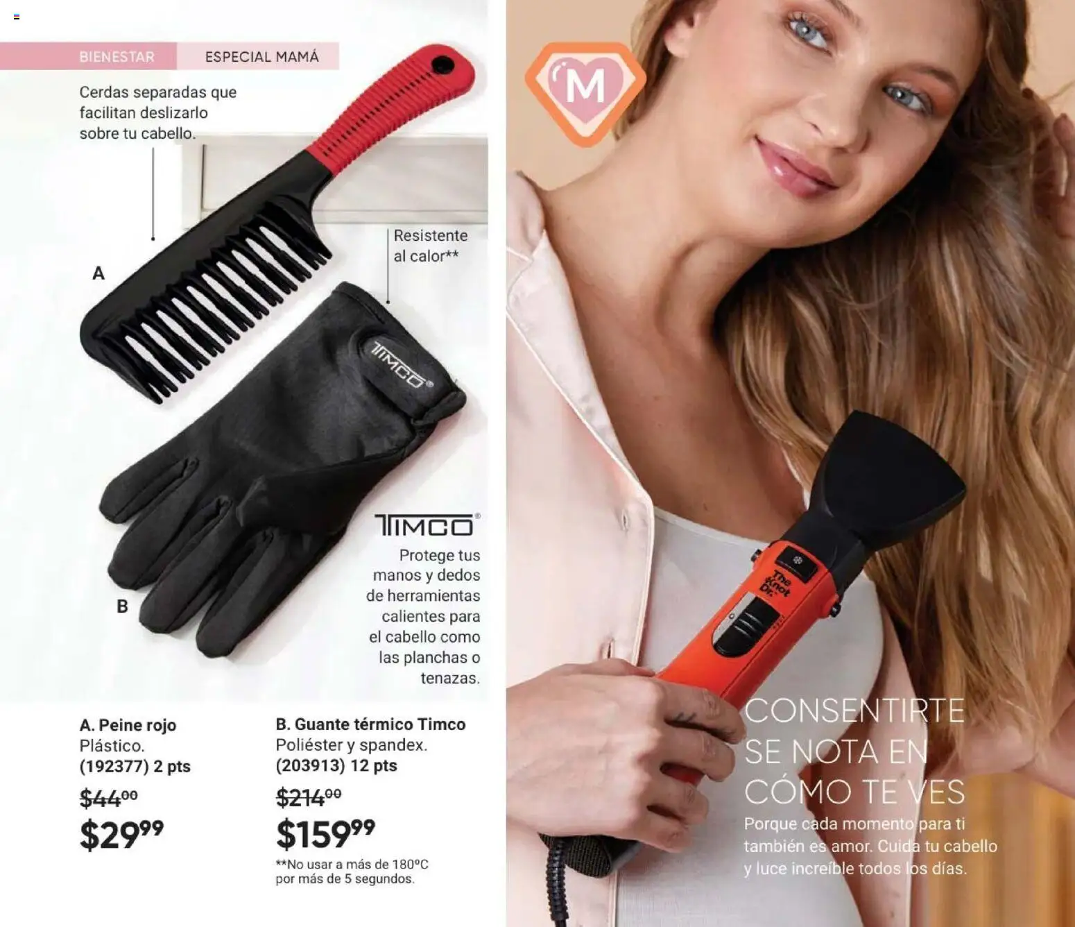 Nuevas ofertas de AVON válidas en toda la República Mexicana desde el 02.04.2026. ¡Encuentra las mejores ofertas en AVON Casa & Estilo 6 2026! | Página: 102 | Productos: Té, Guante, Peine, Sobre