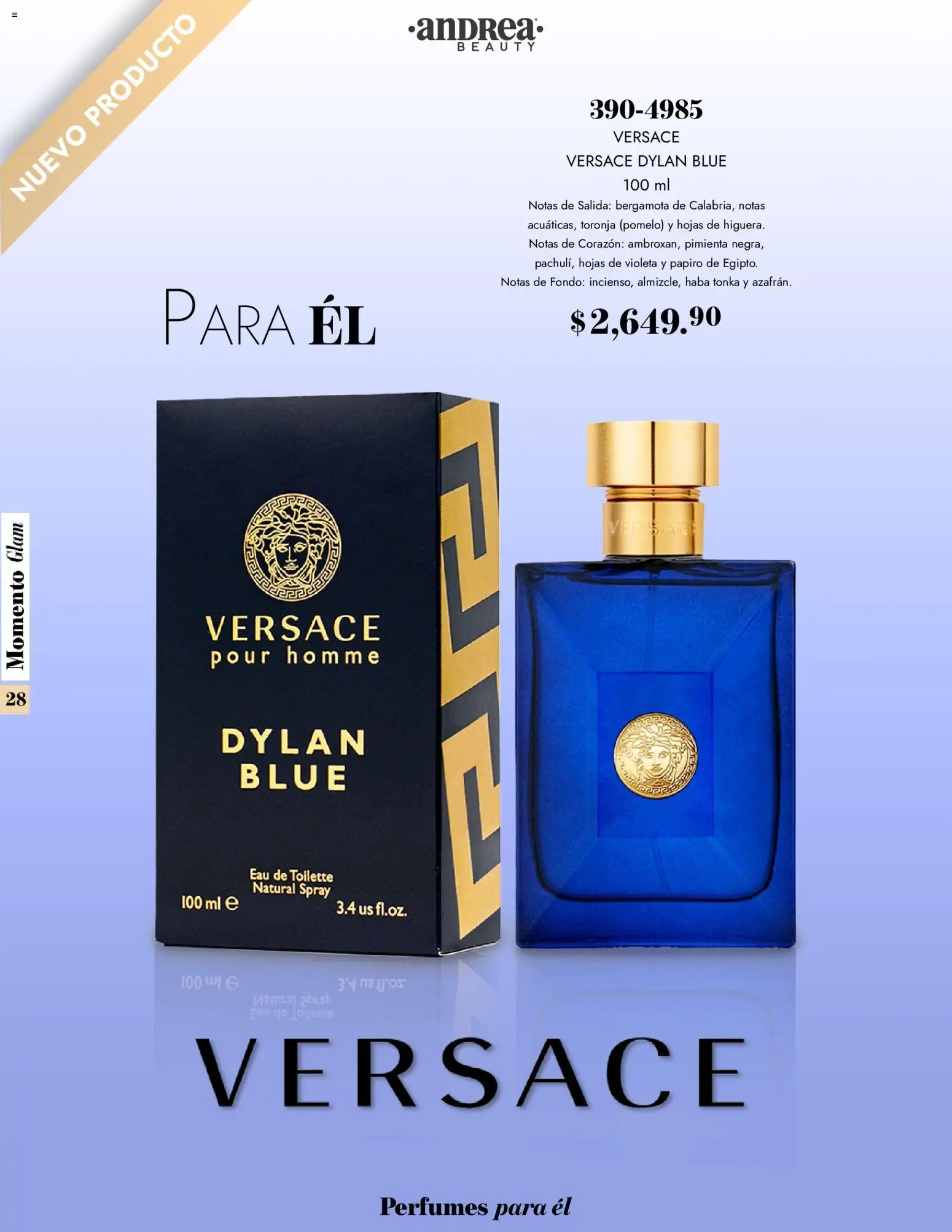 Nuevas ofertas de Andrea válidas en toda la República Mexicana desde el 26.10.2025. ¡Encuentra las mejores ofertas en Andrea catálogo Momento Glam! | Página: 28 | Productos: Pimienta, Toronja, Eau de toilette