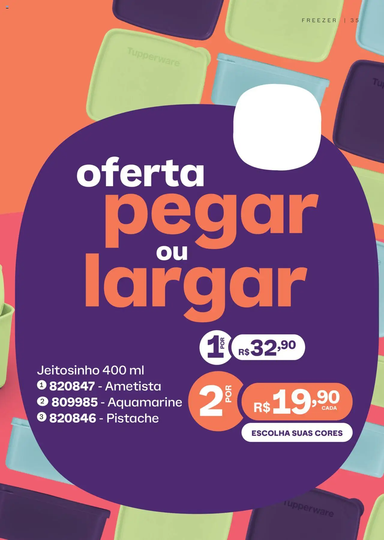 Tupperware Folheto - válido de 01.11.2025 | Página: 35 | Produtos: Pistache, Freezer