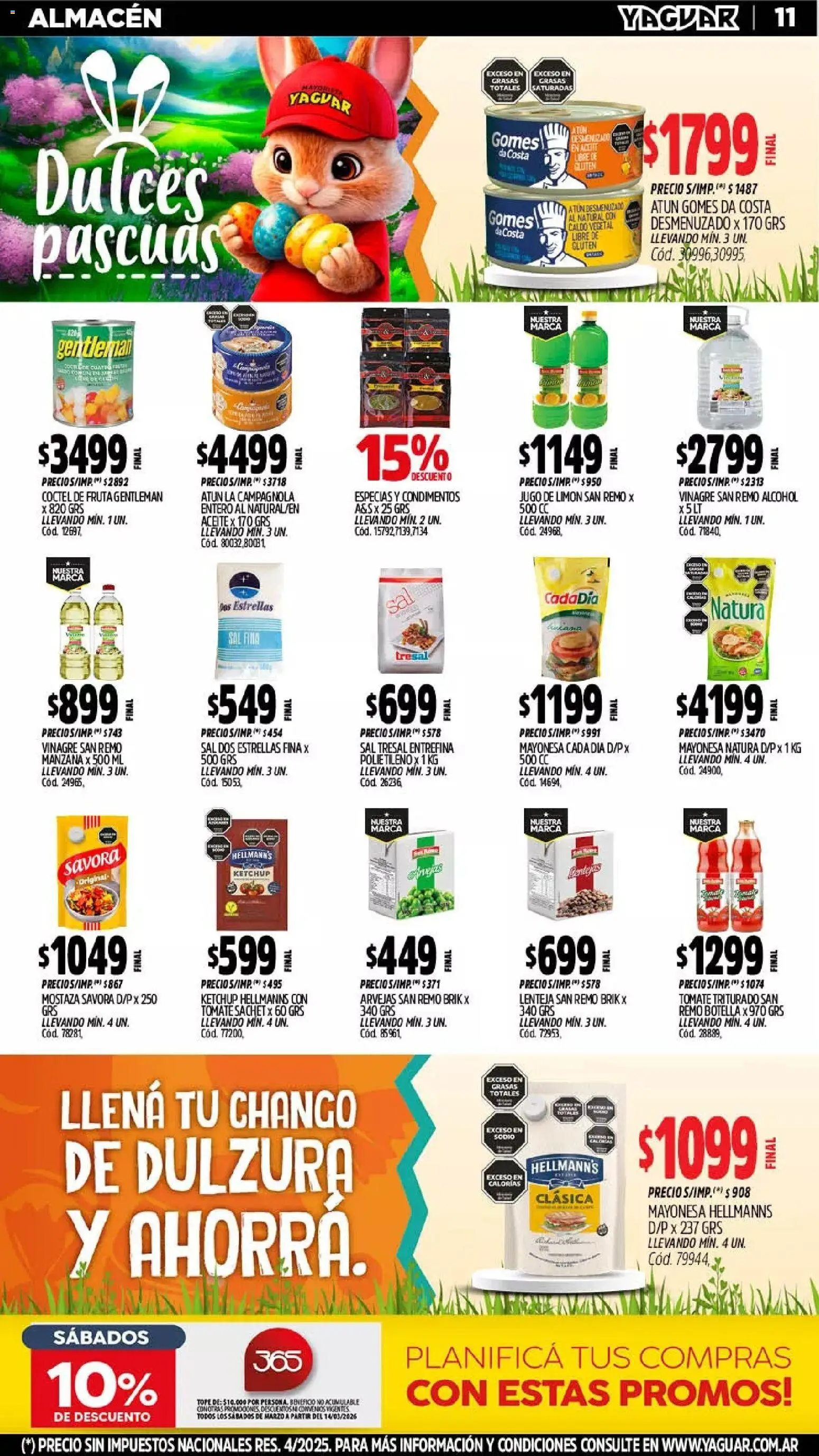 Yaguar - Oferta Semanal Buenos Aires │ válido desde el 23.03.2026 | Página: 10 | Productos: Botella, Aceite, Tomate, Jugo