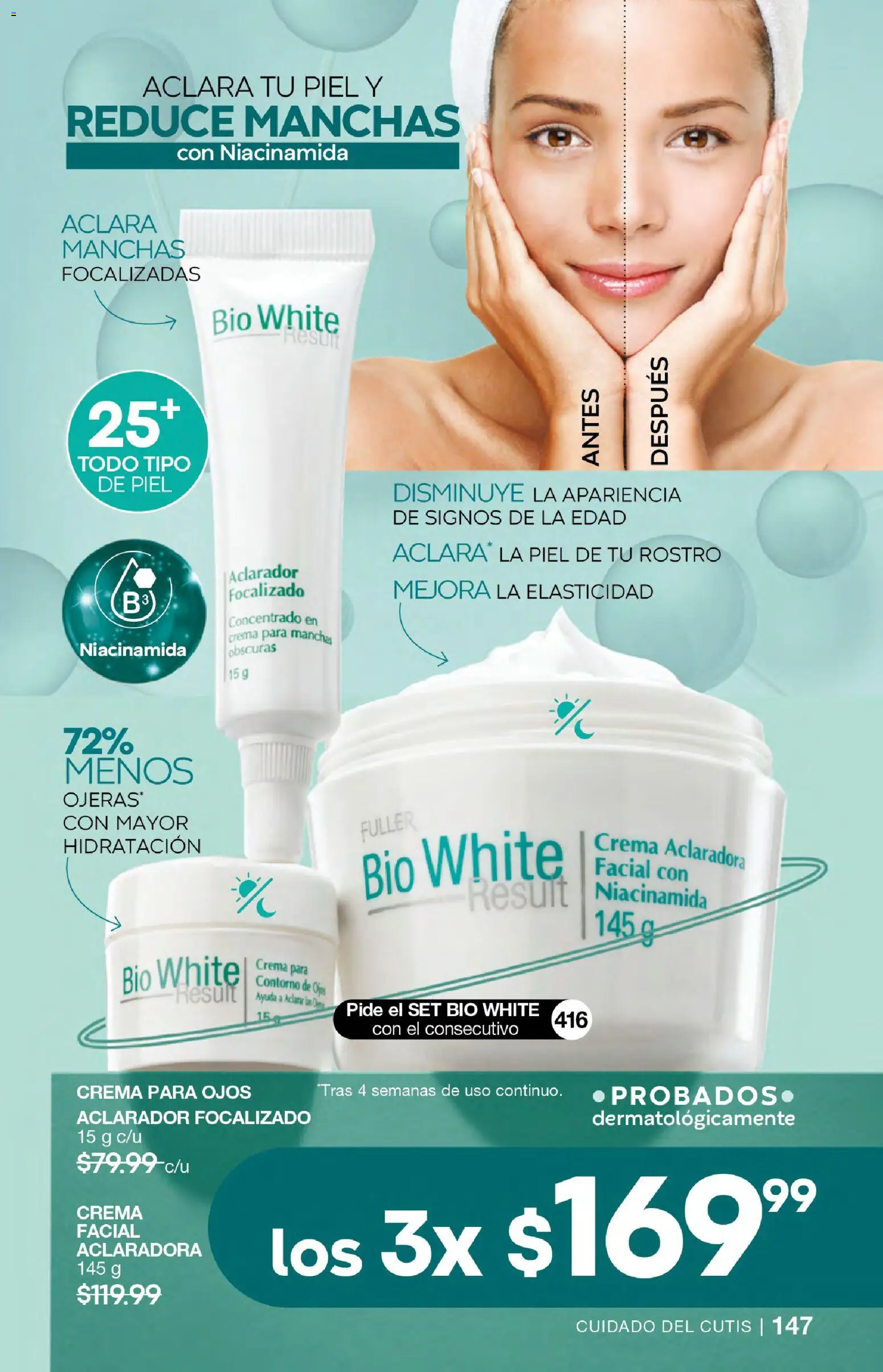 Nuevas ofertas de Fuller válidas en toda la República Mexicana desde el 21.01.2026. ¡Encuentra las mejores ofertas en Fuller campaña 21 2026! | Página: 147 | Productos: Contorno de ojos, Crema, Contorno