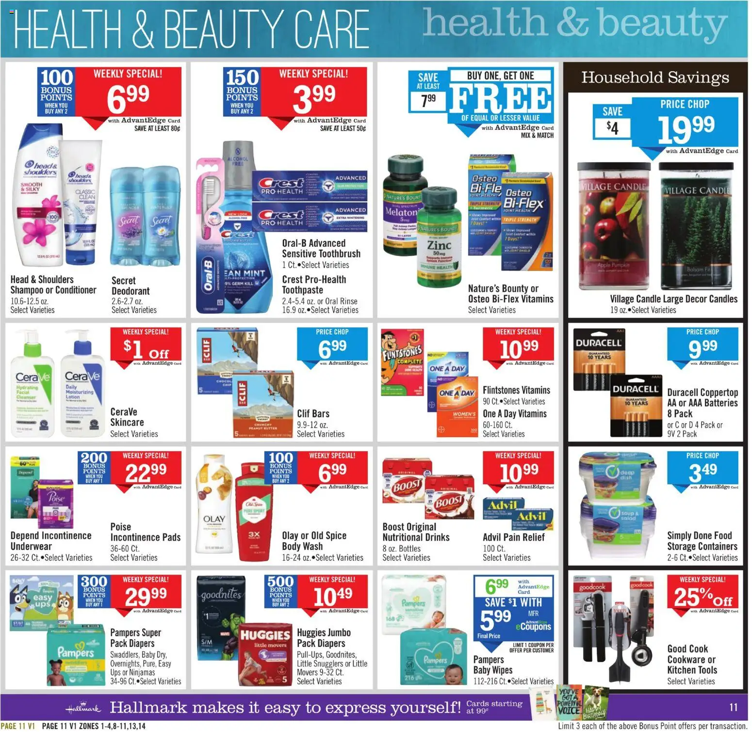 Price Chopper Weekly Ad - valid from 15.02.2026 | Page: 11 | Products: Deodorant, Toothpaste, Body Wash, UPS