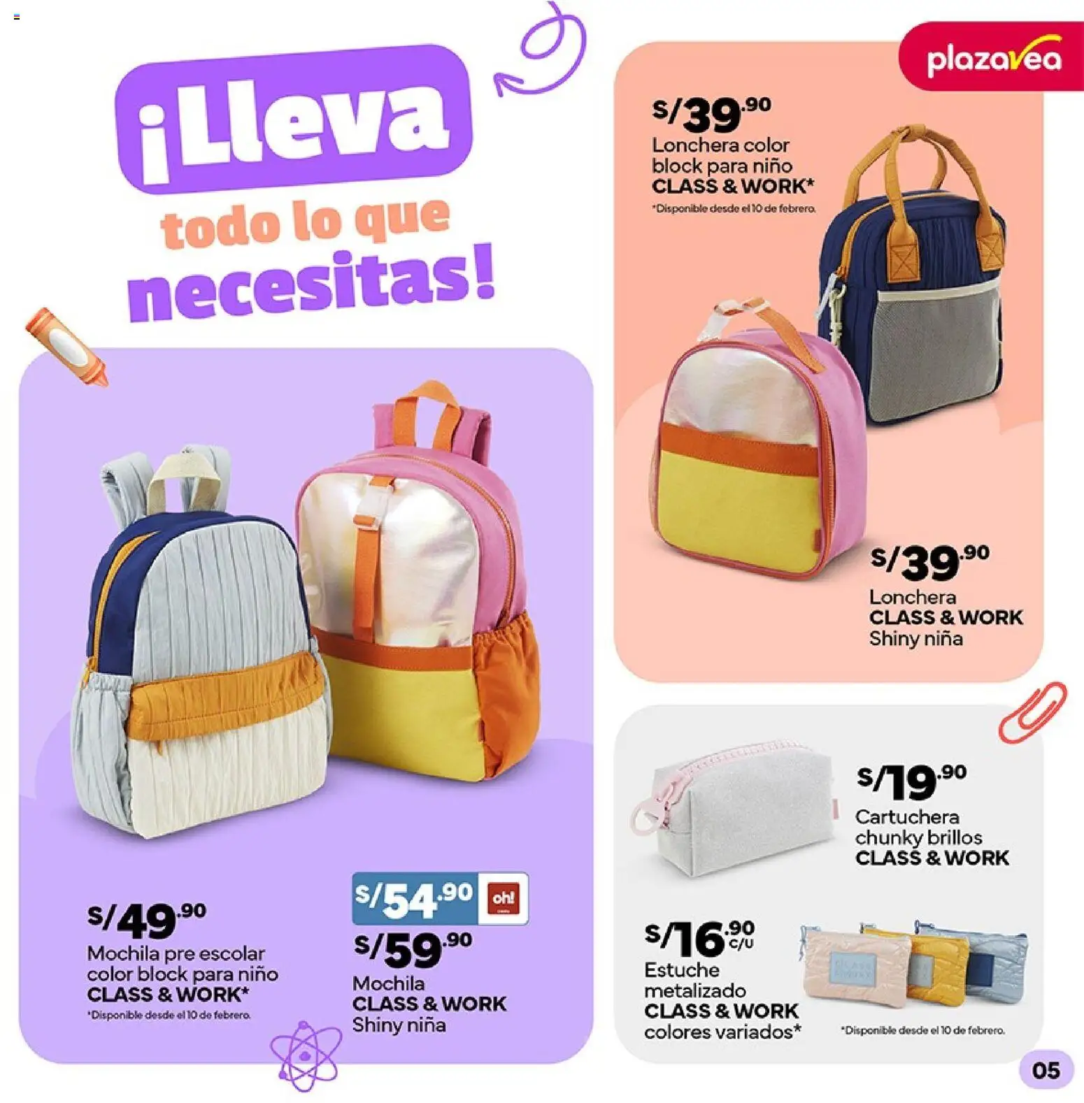 Catálogo Plaza Vea válido desde 02.02.2026 | Página: 5 | Productos: Mochila
