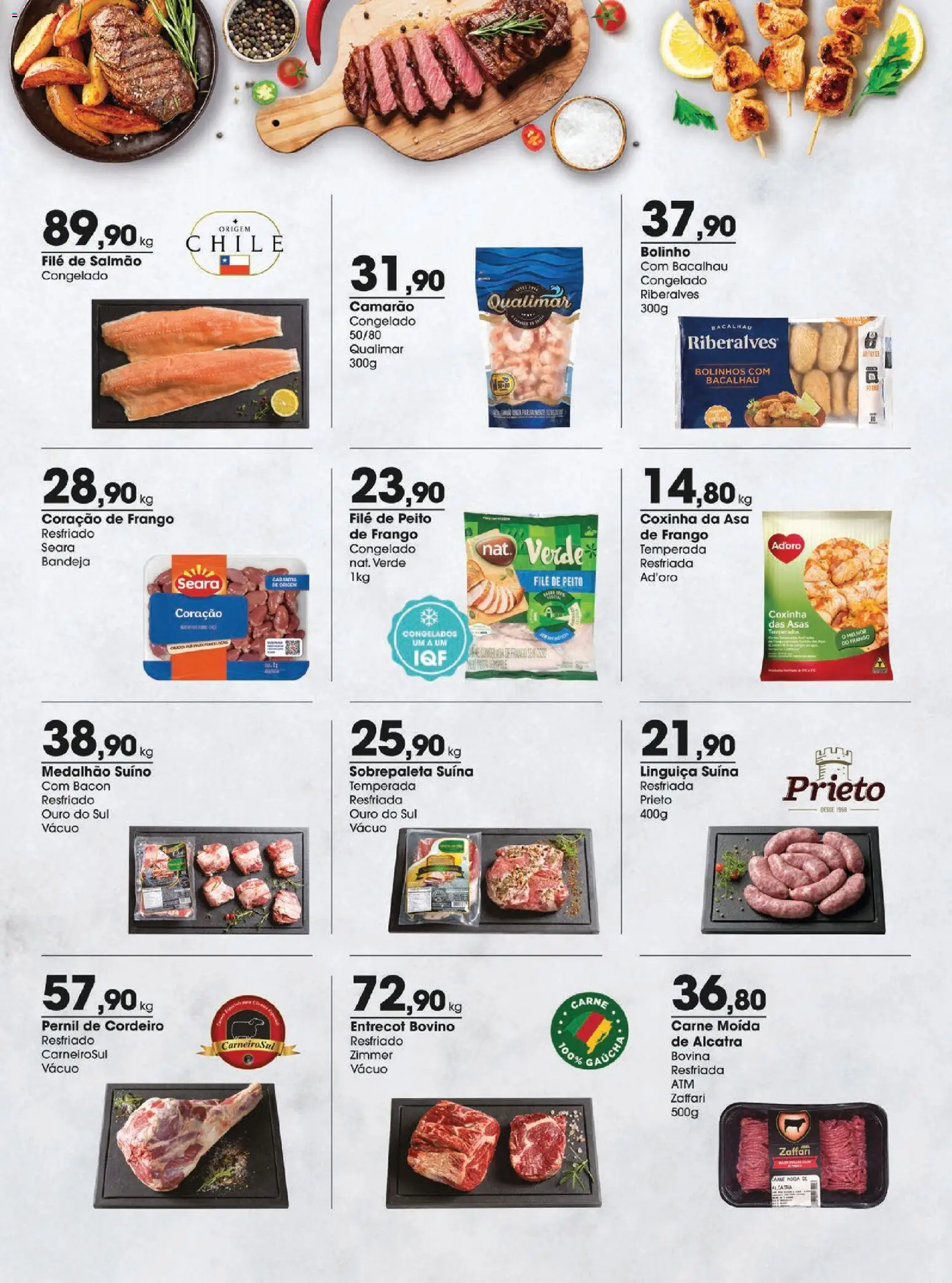 Zaffari Folheto - válido de 03.02.2026 | Página: 11 | Produtos: Bacalhau, Cordeiro, Camarão, Carne moída