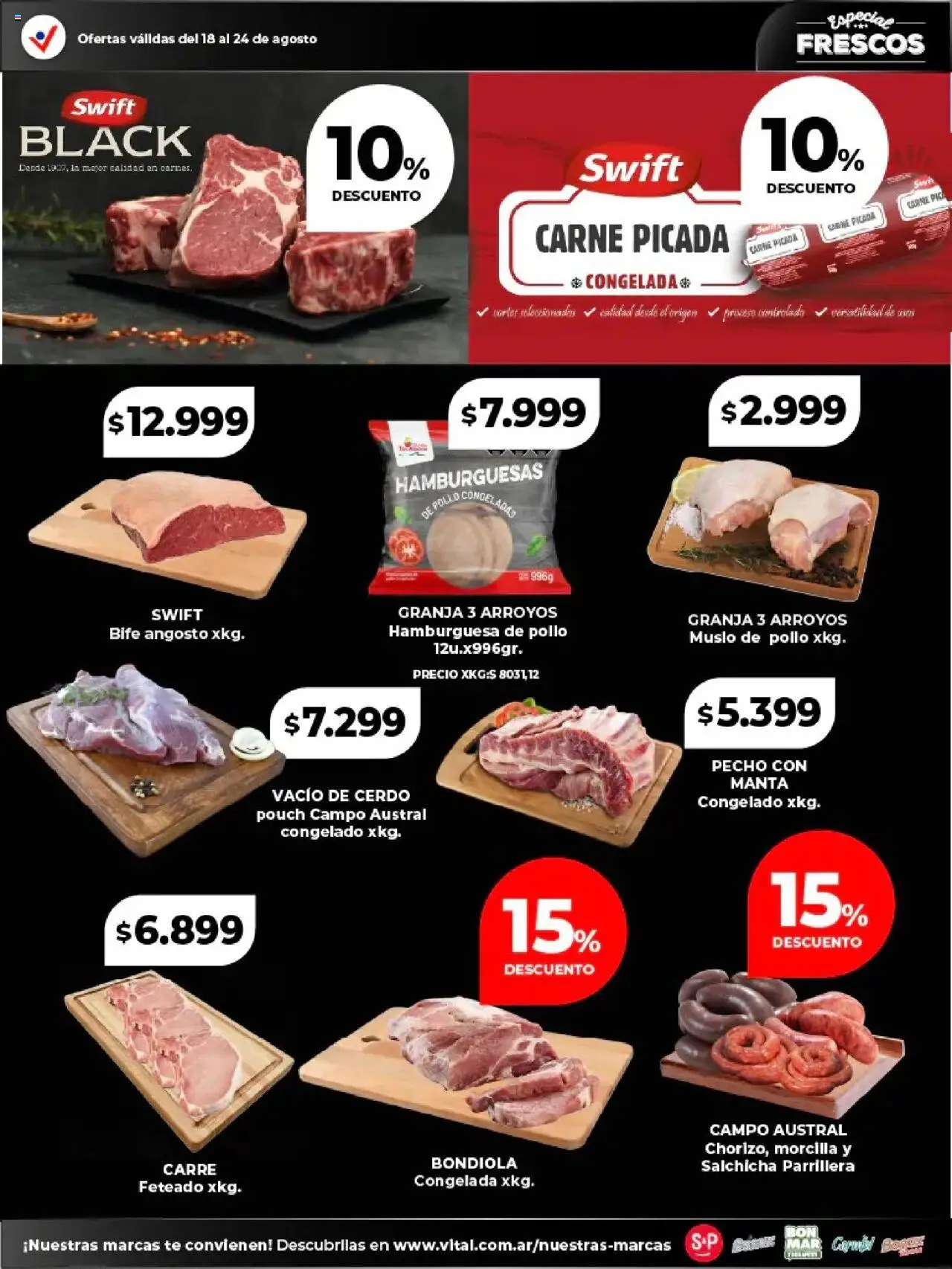 Vital - Especial frescos │ válido desde el 18.08.2025 | Página: 2 | Productos: Pollo, Salchicha, Morcilla, Té