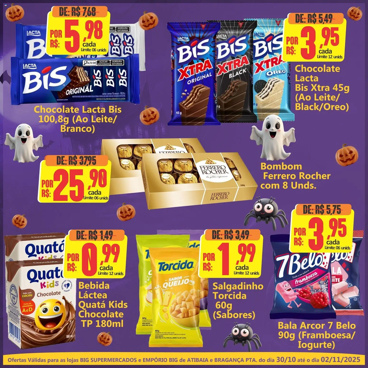 Big Supermercados Folheto - válido de 30.10.2025 | Página: 2 | Produtos: Iogurte, Bebida, Açúcar, Bala