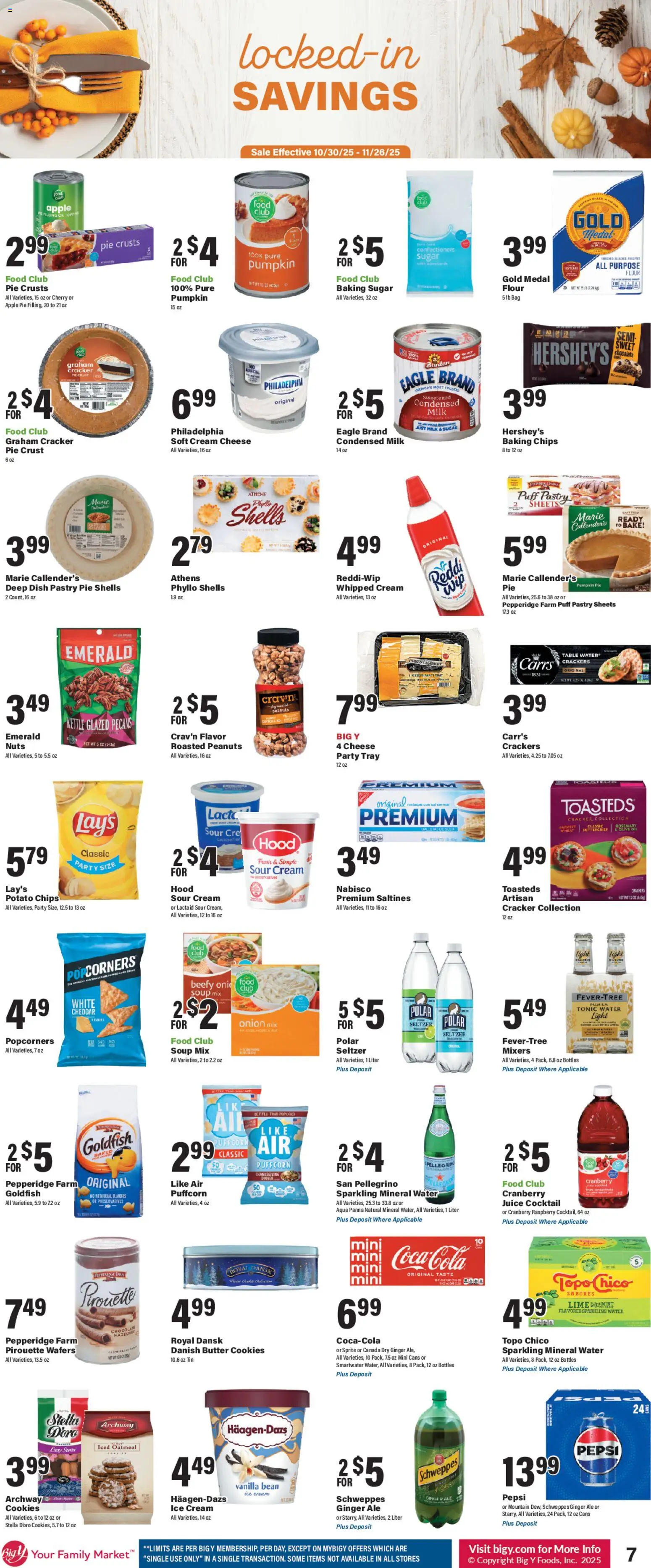 Big Y Weekly Ad - valid from 30.10.2025 | Page: 11 | Products: Butter, Cream, Cookies, Pants