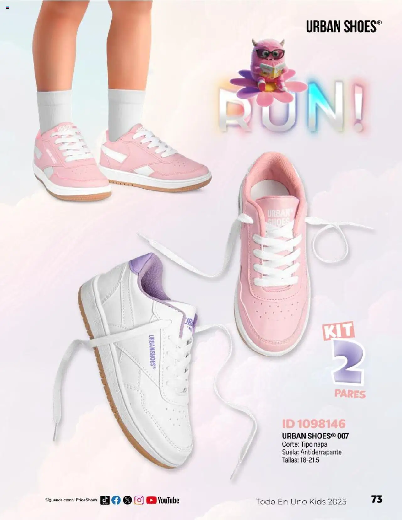 Nuevas ofertas de Price Shoes válidas en toda la República Mexicana desde el 23.04.2025. ¡Encuentra las mejores ofertas en Price Shoes catálogo Kids! | Página: 73