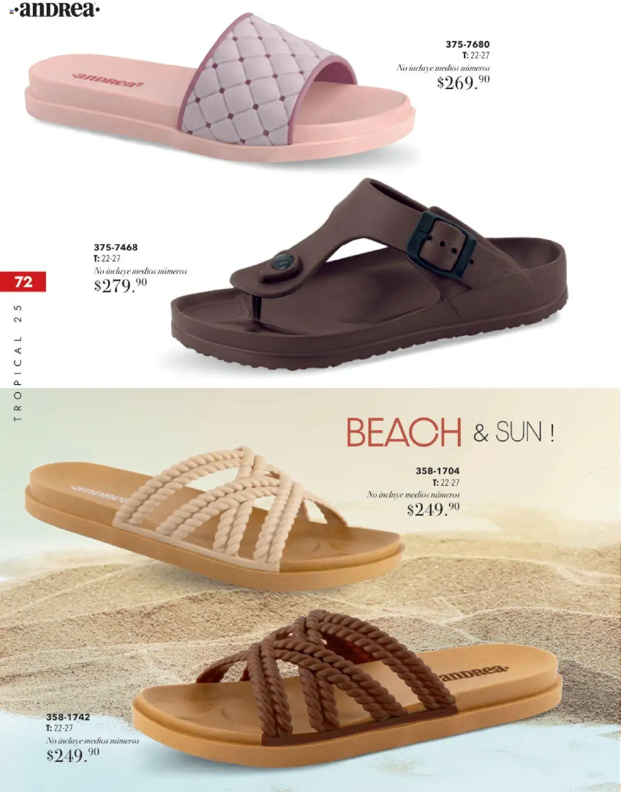 Nuevas ofertas de Andrea válidas en toda la República Mexicana desde el 17.08.2025. ¡Encuentra las mejores ofertas en Andrea - Catálogo Tropical Otoño / Invierno! | Página: 72