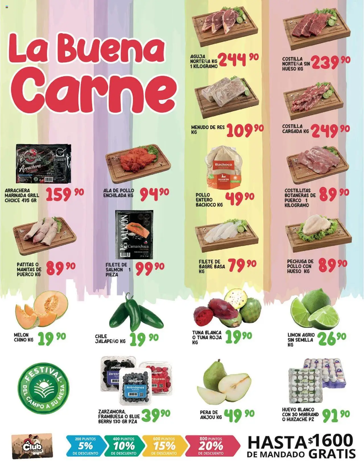 Nuevas ofertas de Alsuper válidas en toda la República Mexicana desde el 08.08.2025. ¡Encuentra las mejores ofertas en Alsuper - Folleto! | Página: 2 | Productos: Pollo, Pera, Melón, Arándanos