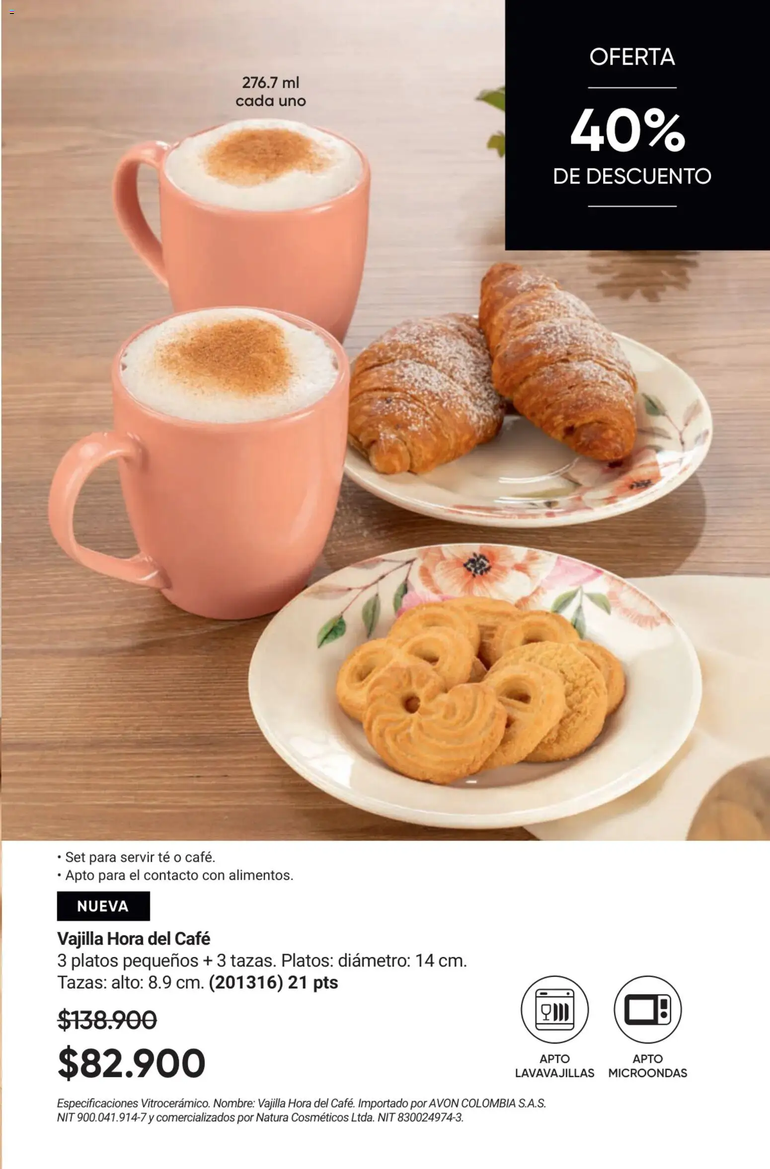 Avon revista - valida desde el 17.11.2025 | Página: 31 | Productos: Té, Lavavajillas, Microondas, Café