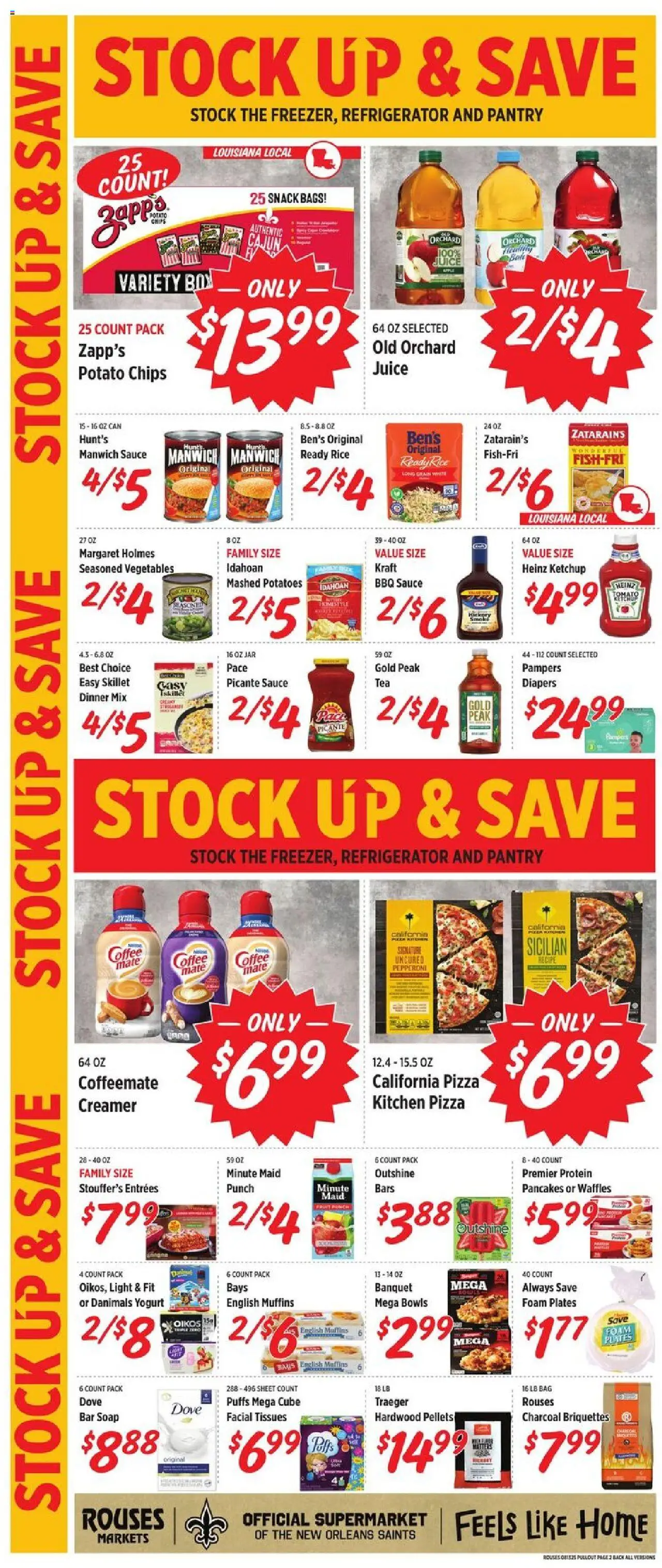 Rouses Weekly Ad - valid from 13.08.2025 | Page: 5 | Products: Coffee, Juice, Soap, Sauce