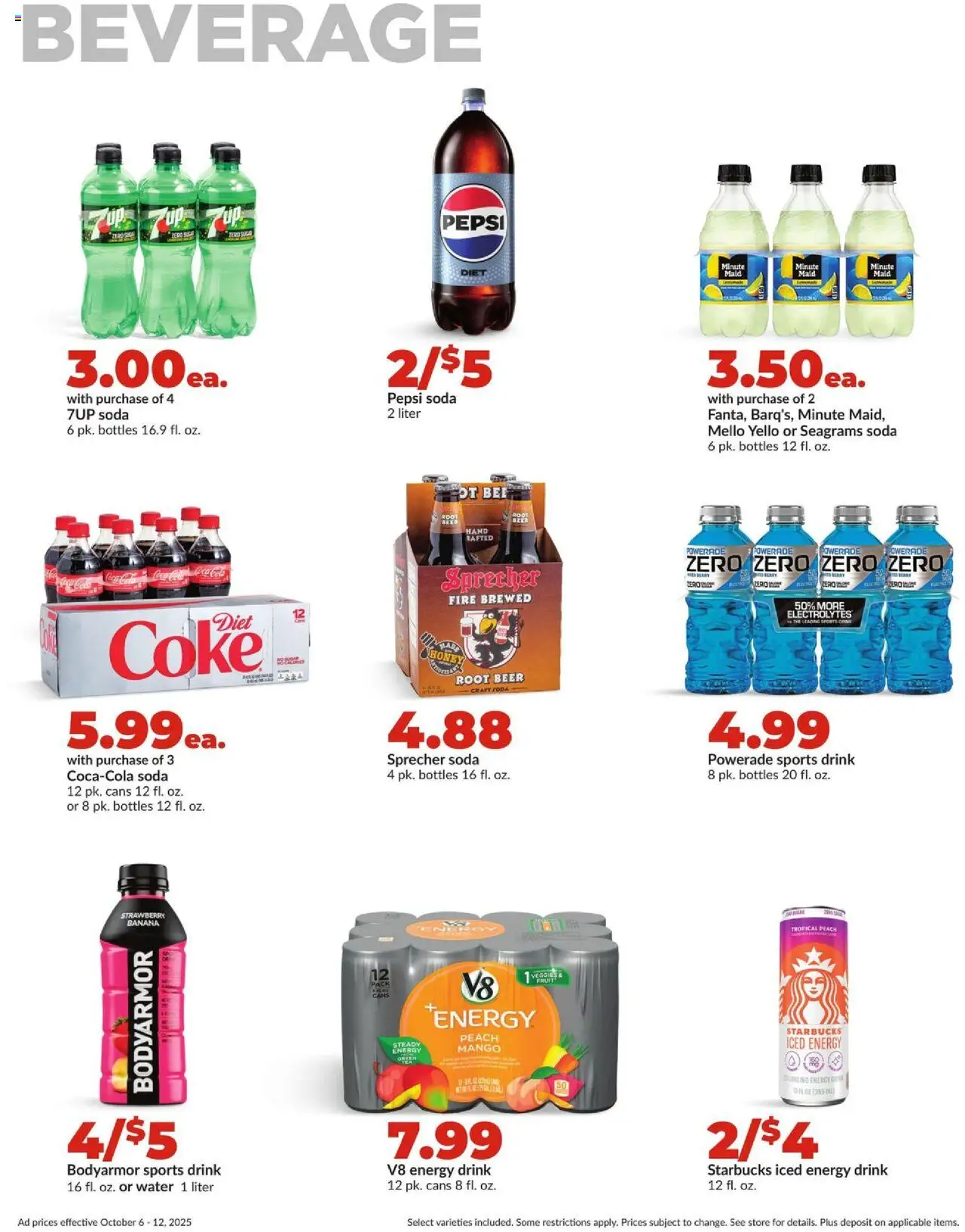 HyVee Weekly Ad - valid from 06.10.2025 | Page: 24 | Products: Pan, Beer, Mango, Peach