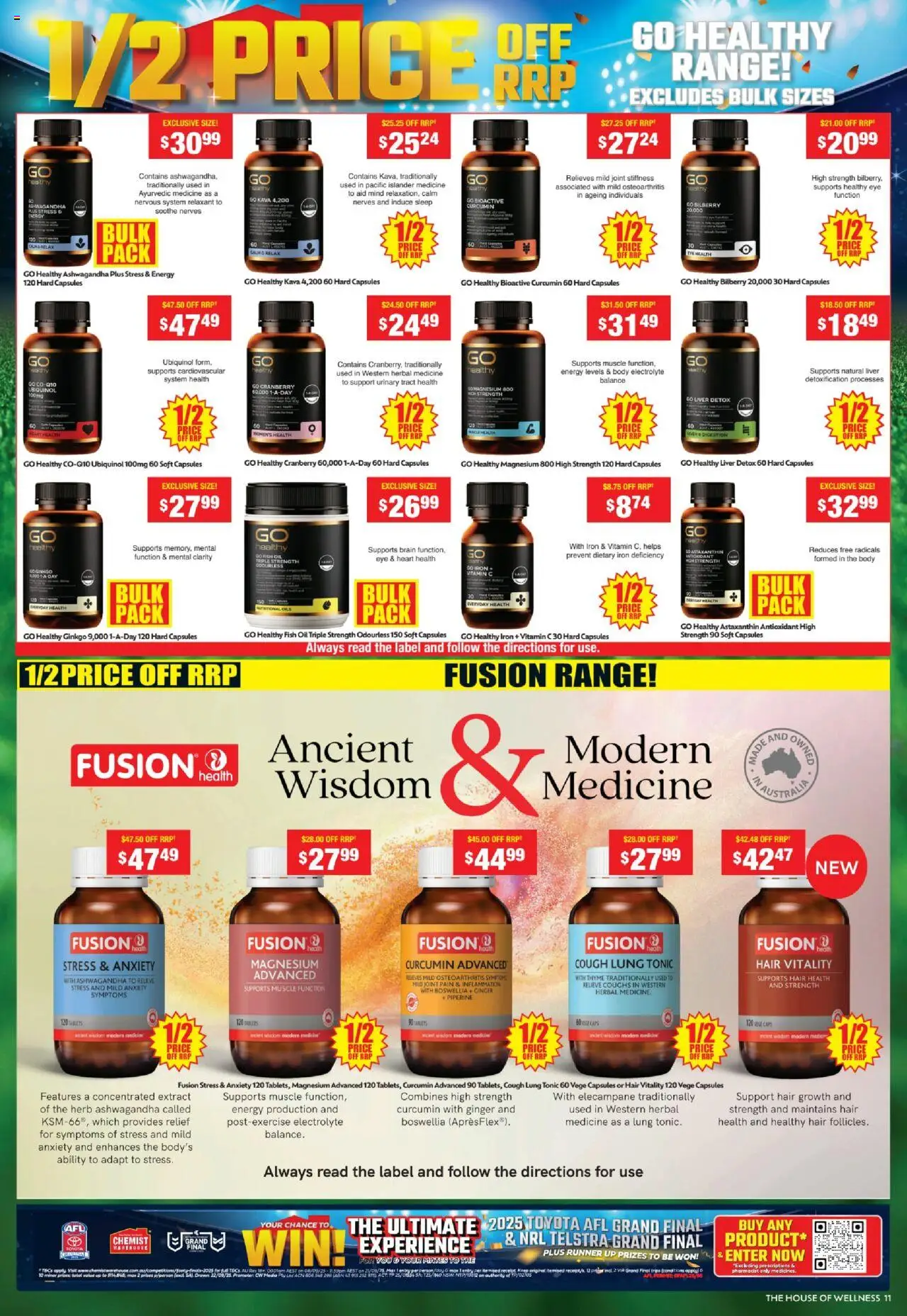 Chemist Warehouse catalogue - valid from 08.09.2025 | Page: 11 | Products: Oil, Fish, Fish oil, Iron