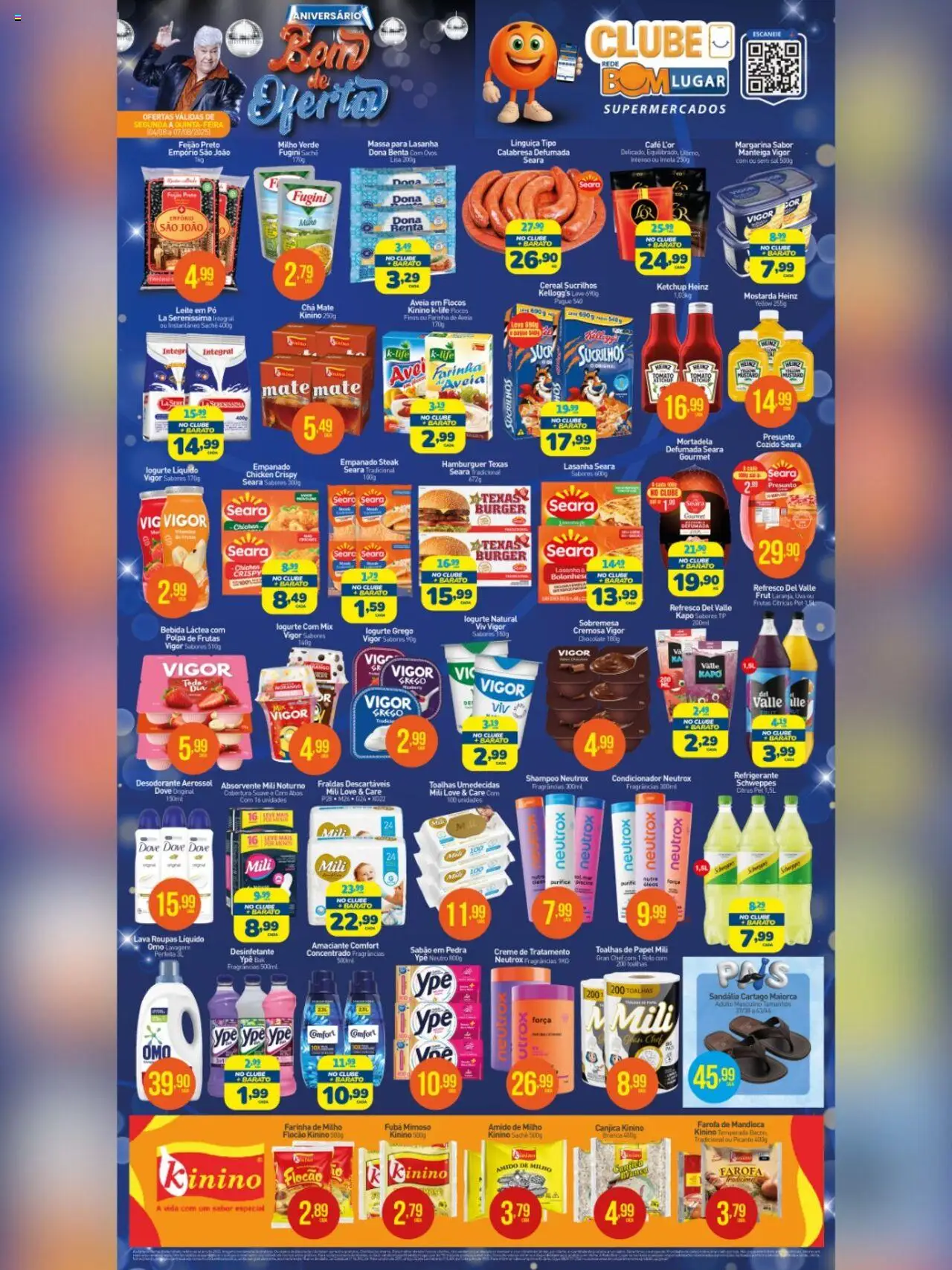 Rede Bom Lugar Folheto - válido de 04.08.2025 | Página: 2 | Produtos: Chá, Sal, Desinfetante, Margarina
