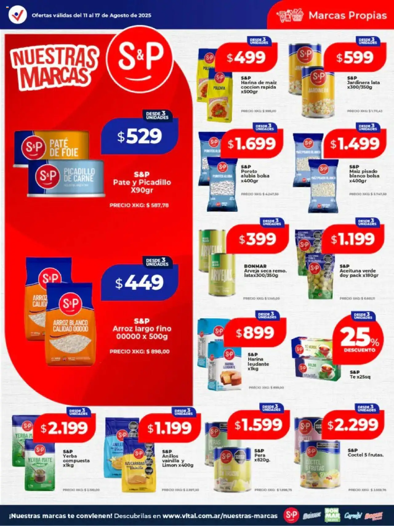 Vital ofertas │ válido desde el 11.08.2025 | Página: 21 | Productos: Arveja, Mate, Pera, Té