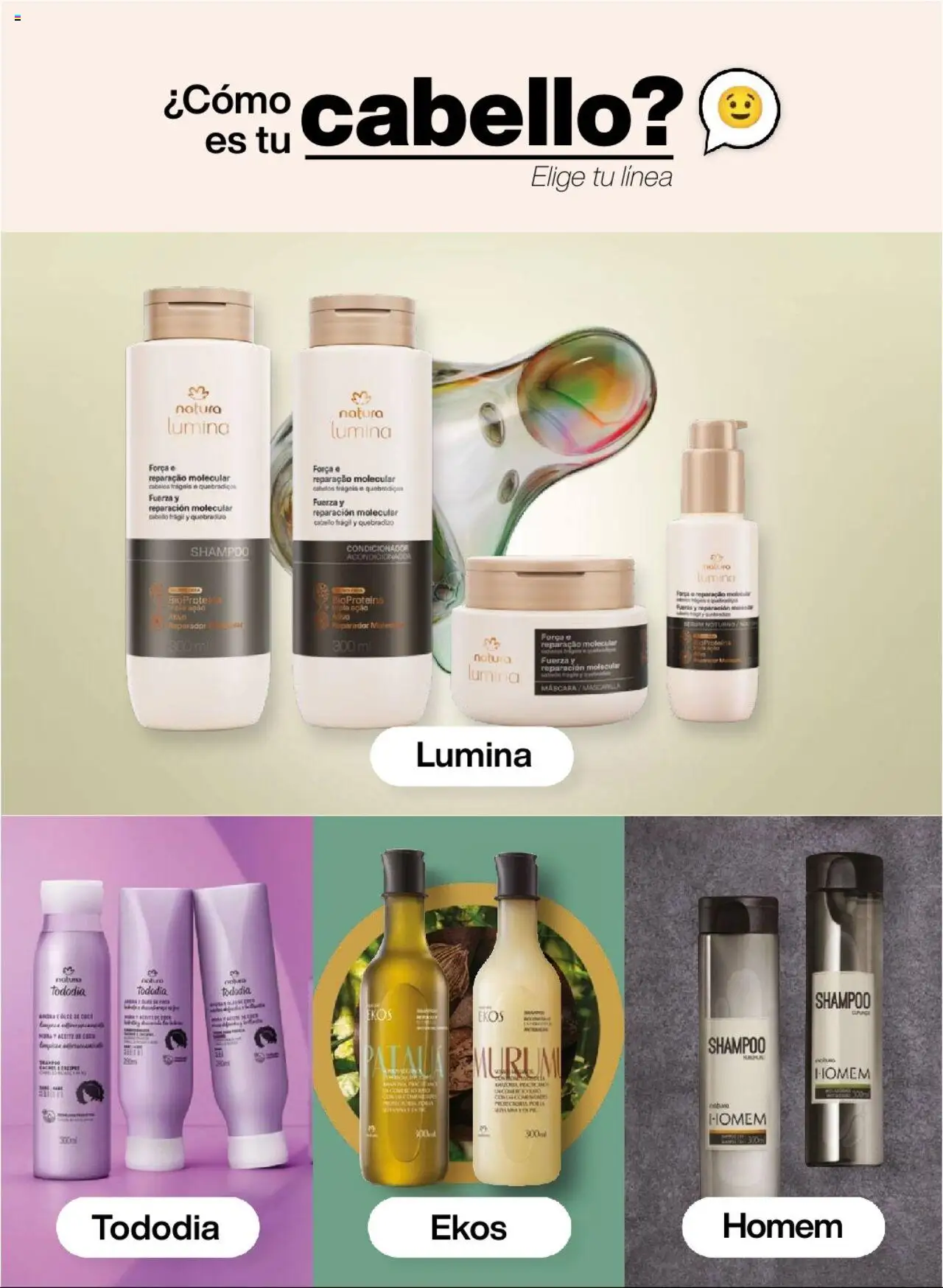 Catálogo Natura válido desde 13.08.2025 | Página: 119 | Productos: Máscara, Shampoo, Acondicionador, Aceite