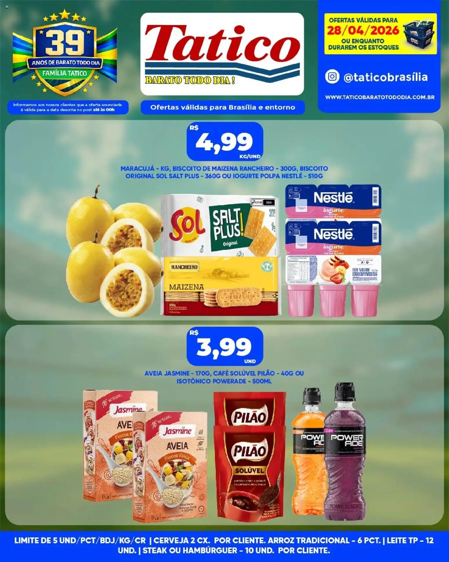 Tatico Folheto - válido de 28.04.2026 | Página: 4 | Produtos: Café, Cerveja, Flocos, Isotônico