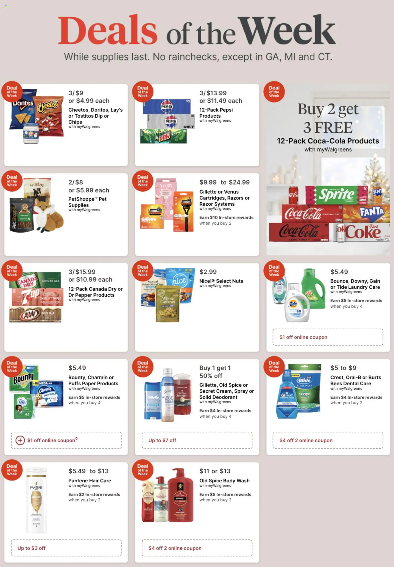 Walgreens Weekly Ad - valid from 21.12.2025 | Page: 1 | Products: Beer, Nuts, Sugar, Pepper