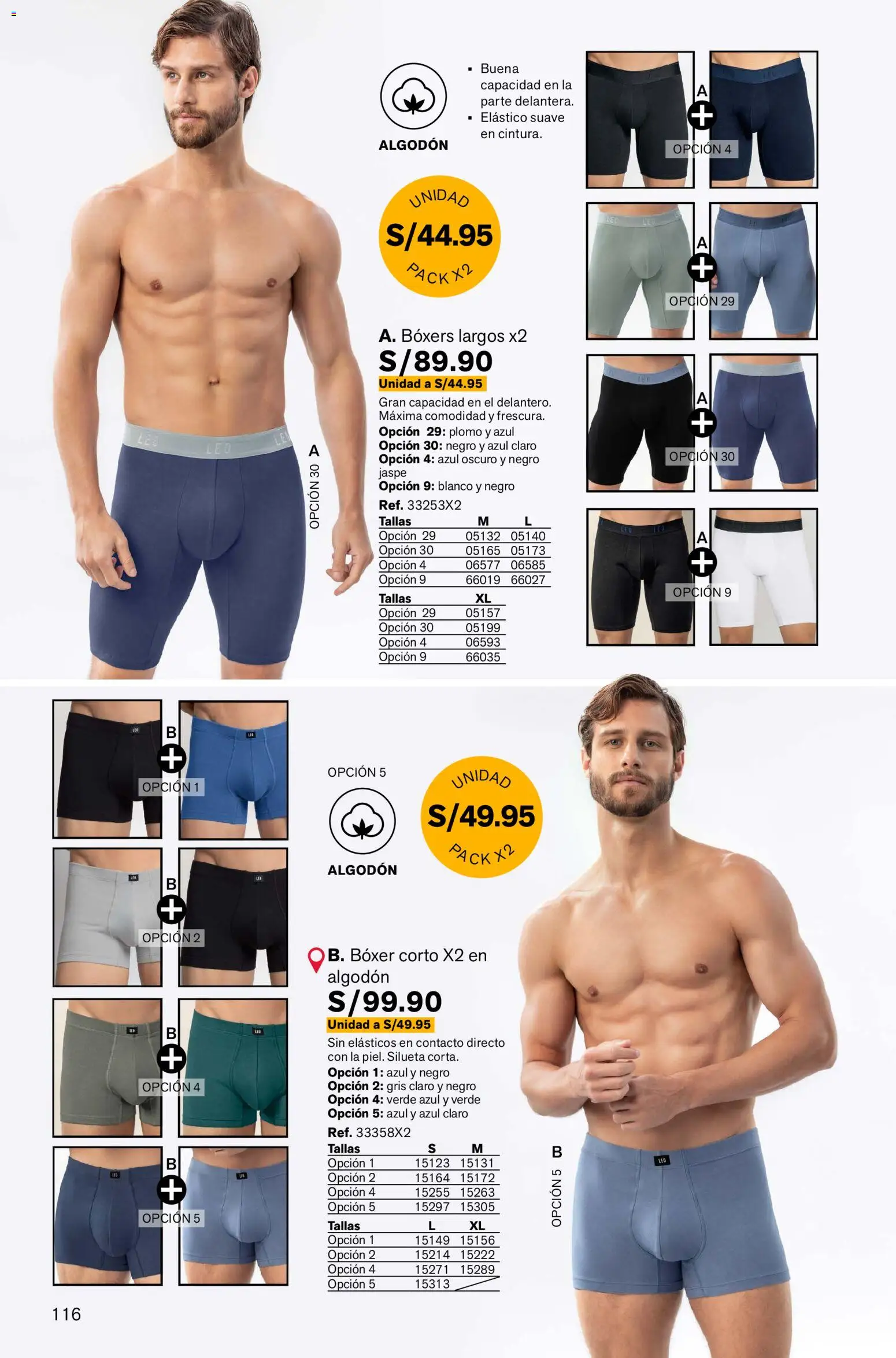 Catálogo Leonisa válido desde 24.02.2026 | Página: 116 | Productos: Boxers