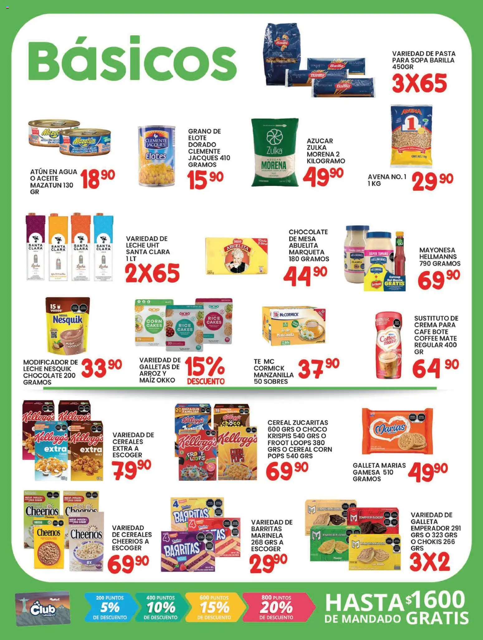 Nuevas ofertas de Alsuper válidas en toda la República Mexicana desde el 13.01.2026. ¡Encuentra las mejores ofertas en Alsuper folleto Laguna! | Página: 2 | Productos: Maíz, Sopa, Aceite, Cereales