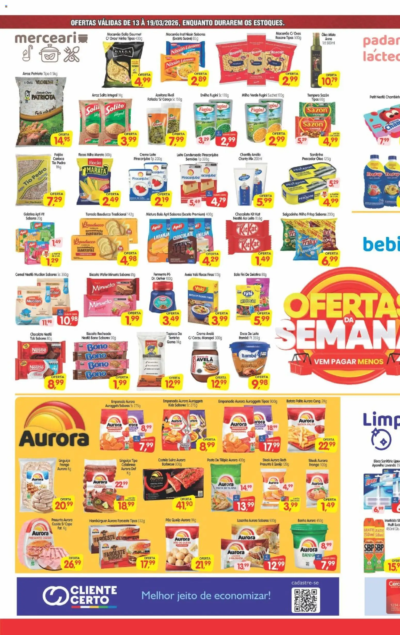 Cercadão Folheto - válido de 13.03.2026 | Página: 1 | Produtos: Tilápia, Presunto, Inseticida, Avelã