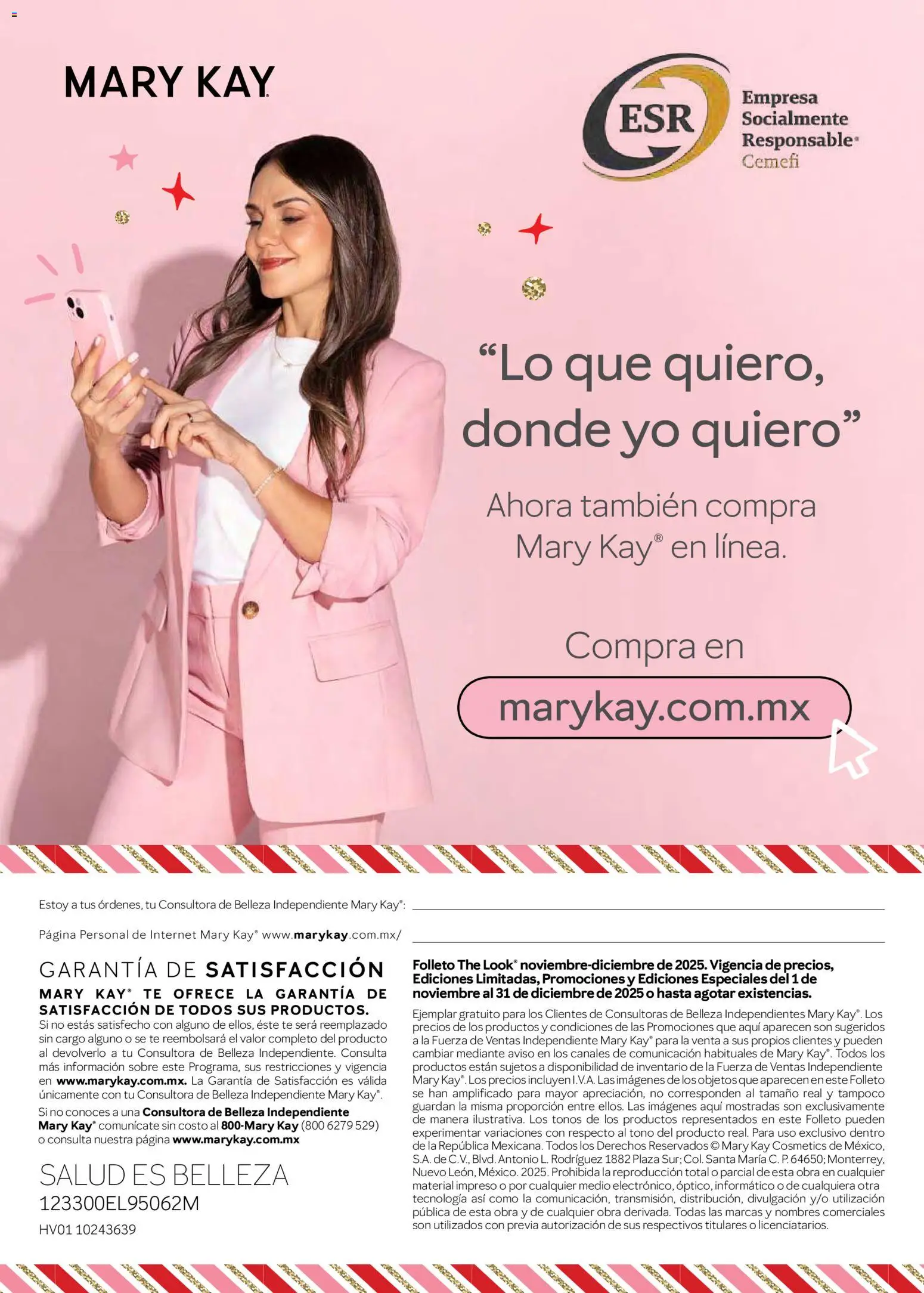 Nuevas ofertas de Mary Kay válidas en toda la República Mexicana desde el 01.11.2025. ¡Encuentra las mejores ofertas en Mary Kay catálogo! | Página: 79 | Productos: Té, Sobre