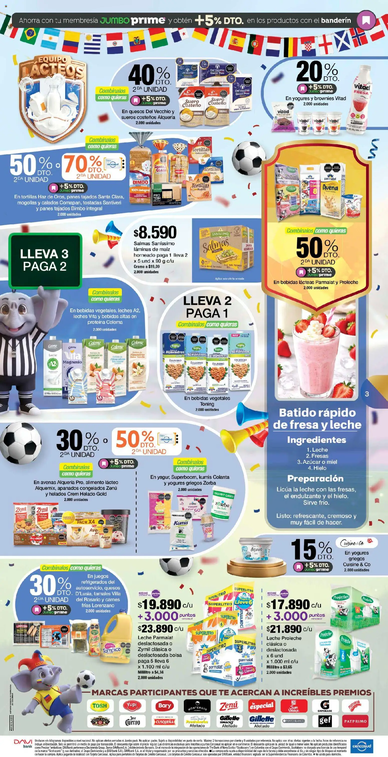 Jumbo revista - valida desde el 10.04.2026 | Página: 3 | Productos: Fresas, Fresa, Kumis, Crema de leche