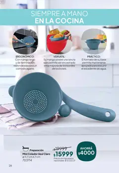 Vista previa Tupperware Folleto válido desde el 10.04.2026 | Página: 29 | Productos: Cocina, Colador, Mango