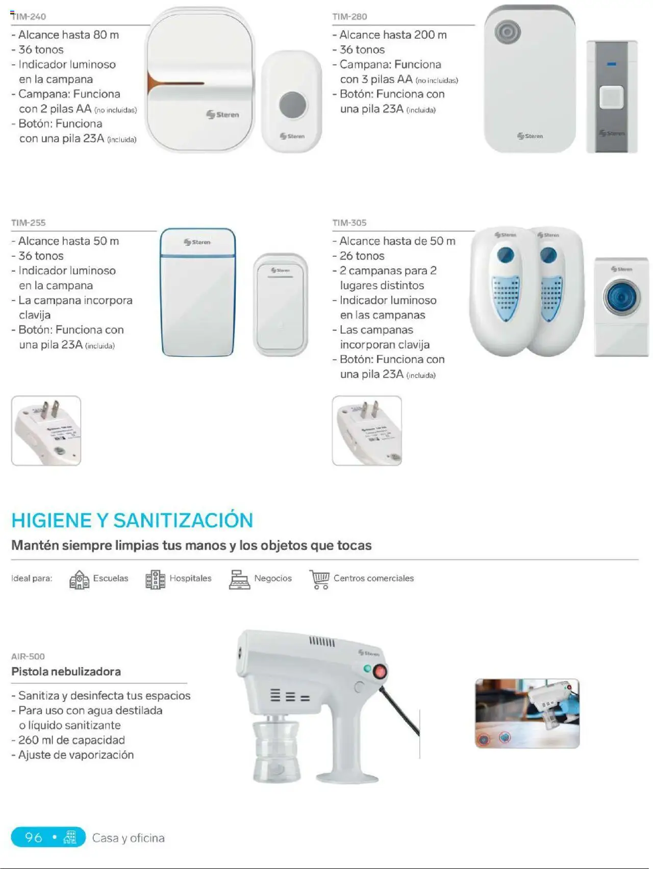 Nuevas ofertas de Steren válidas en toda la República Mexicana desde el 01.01.2025. ¡Encuentra las mejores ofertas en Steren catálogo! | Página: 114 | Productos: Agua, Sanitizante, Campana, Pilas